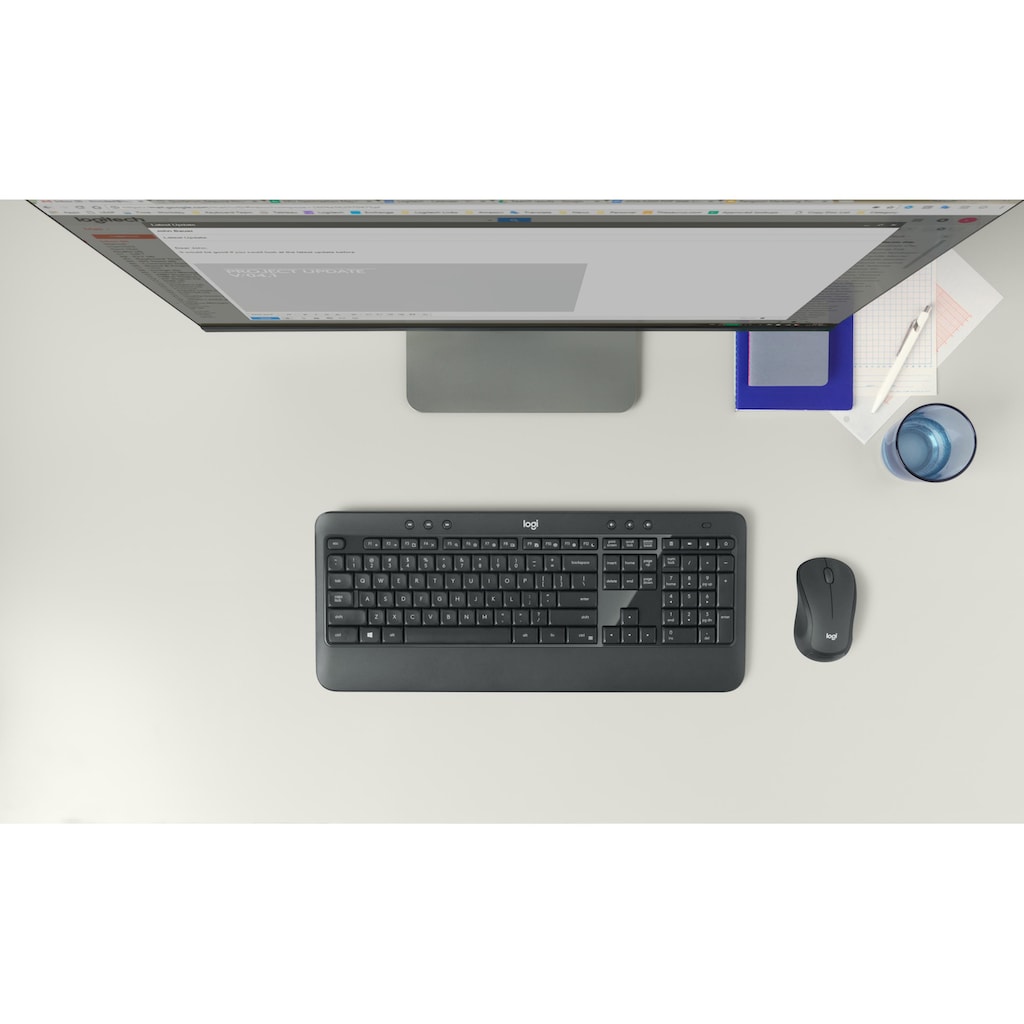 Logitech PC-Tastatur »MK540 US-Layout«, (Ziffernblock)
