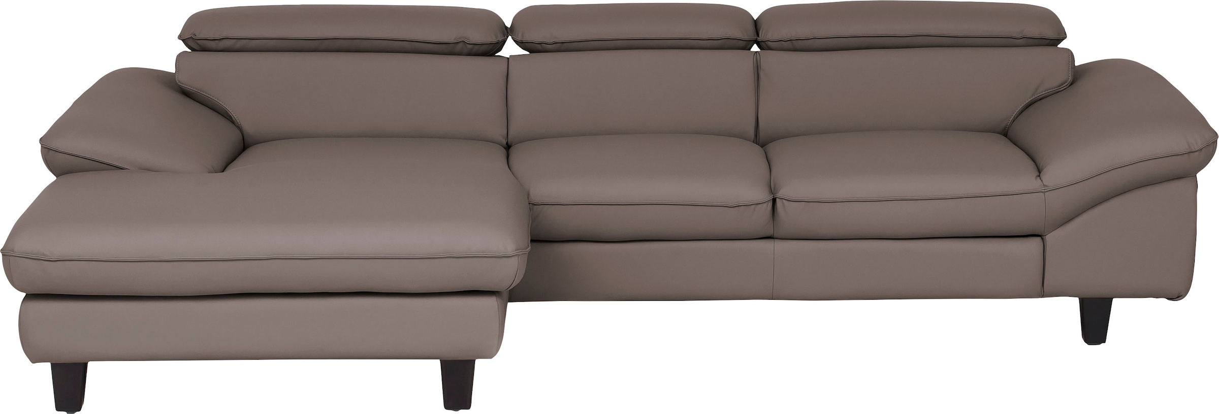 Home affaire Ecksofa »Pilot L-Form« mit Kopfteilverstellung, wahlweise mit Bettfunktion & Bettkasten