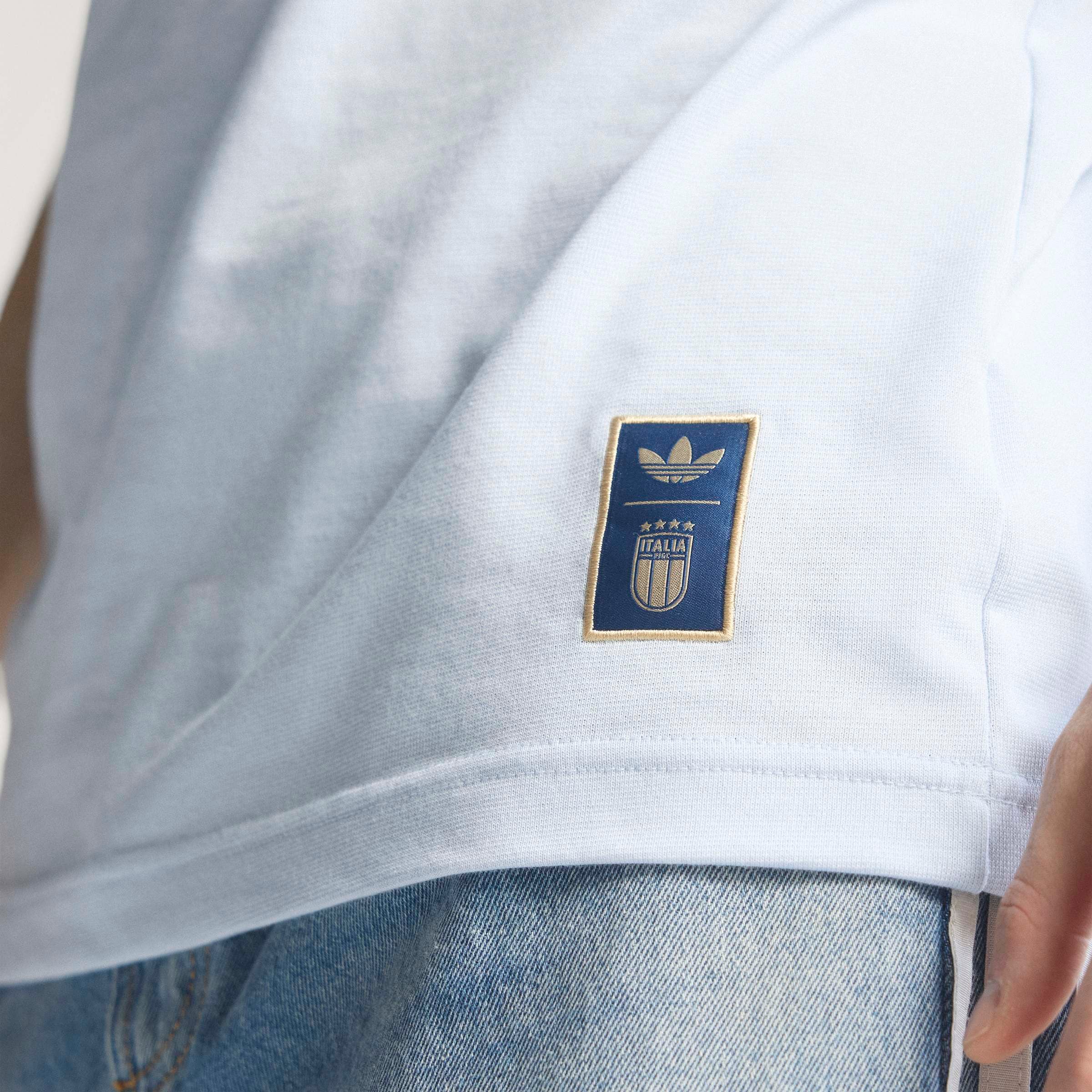 adidas Performance T-shirt »ITALIEN ORIGINALS« style sportif, sans fermeture, en coton