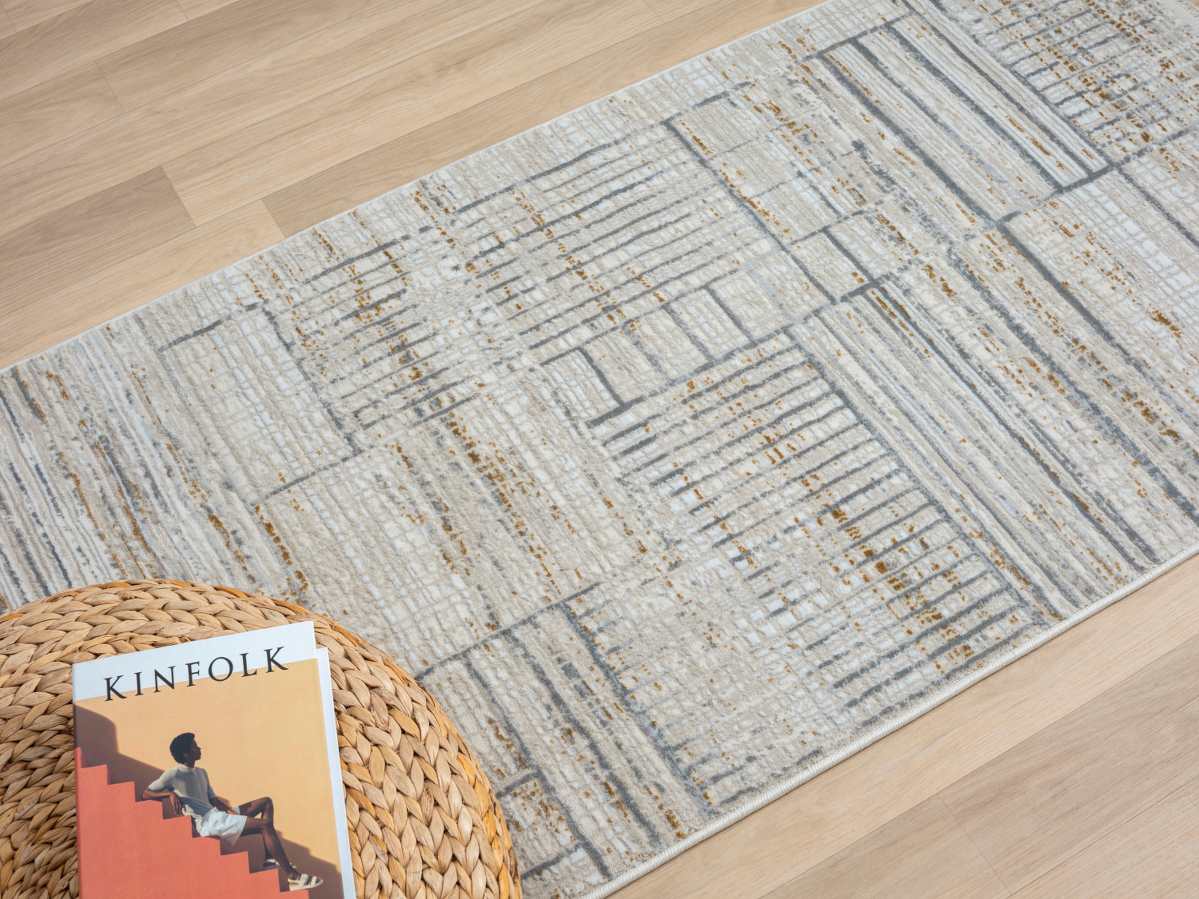 Myflair Möbel & Accessoires Teppich »My Love, LAGERRÄUMUNG!« rechteckig 10 mm Höhe Kurzflor, Retro-Style, besonders weich durch Microfaser, mit Fransen