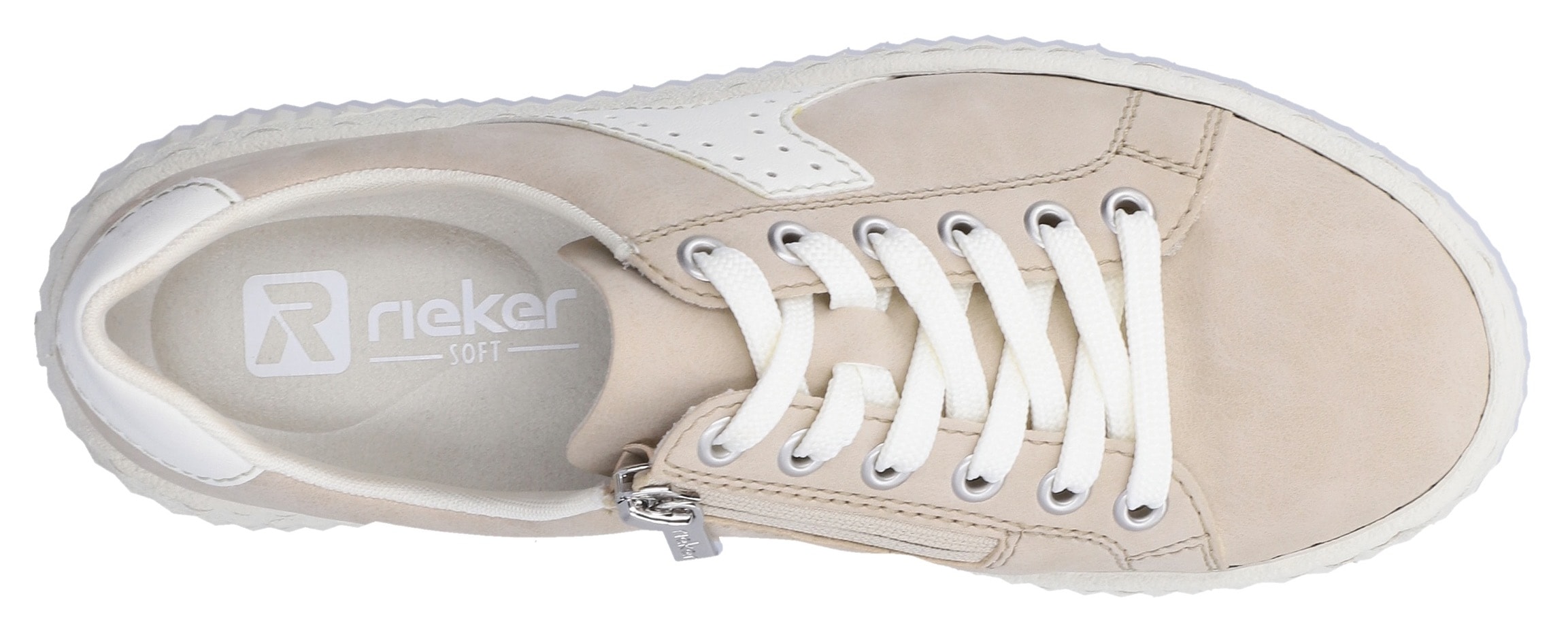 Rieker Baskets à plateforme  chaussure à lacets, chaussure basse, sneaker décontracté avec semelle plateforme mode