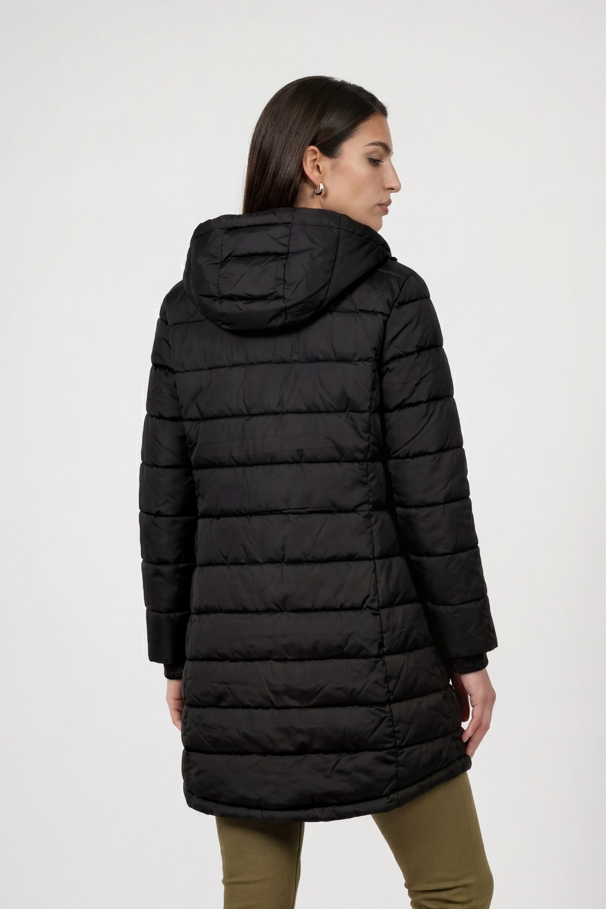 Monari Steppmantel »Mantel Stepp« Regular fit mit Stehkragen und Kapuze