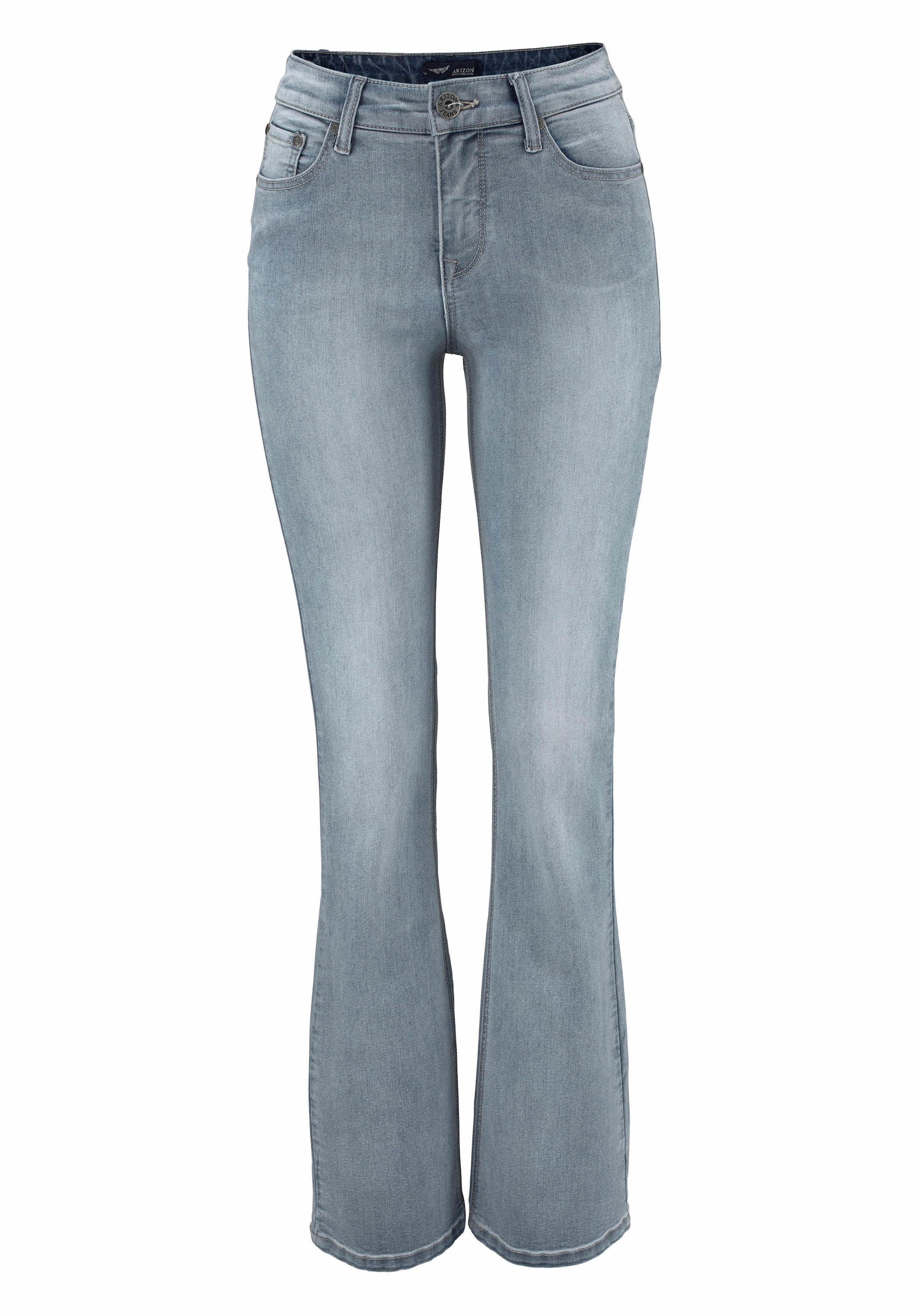 bestellen versandkostenfrei Waist Bootcut-Jeans ♕ Arizona »Shaping«, High