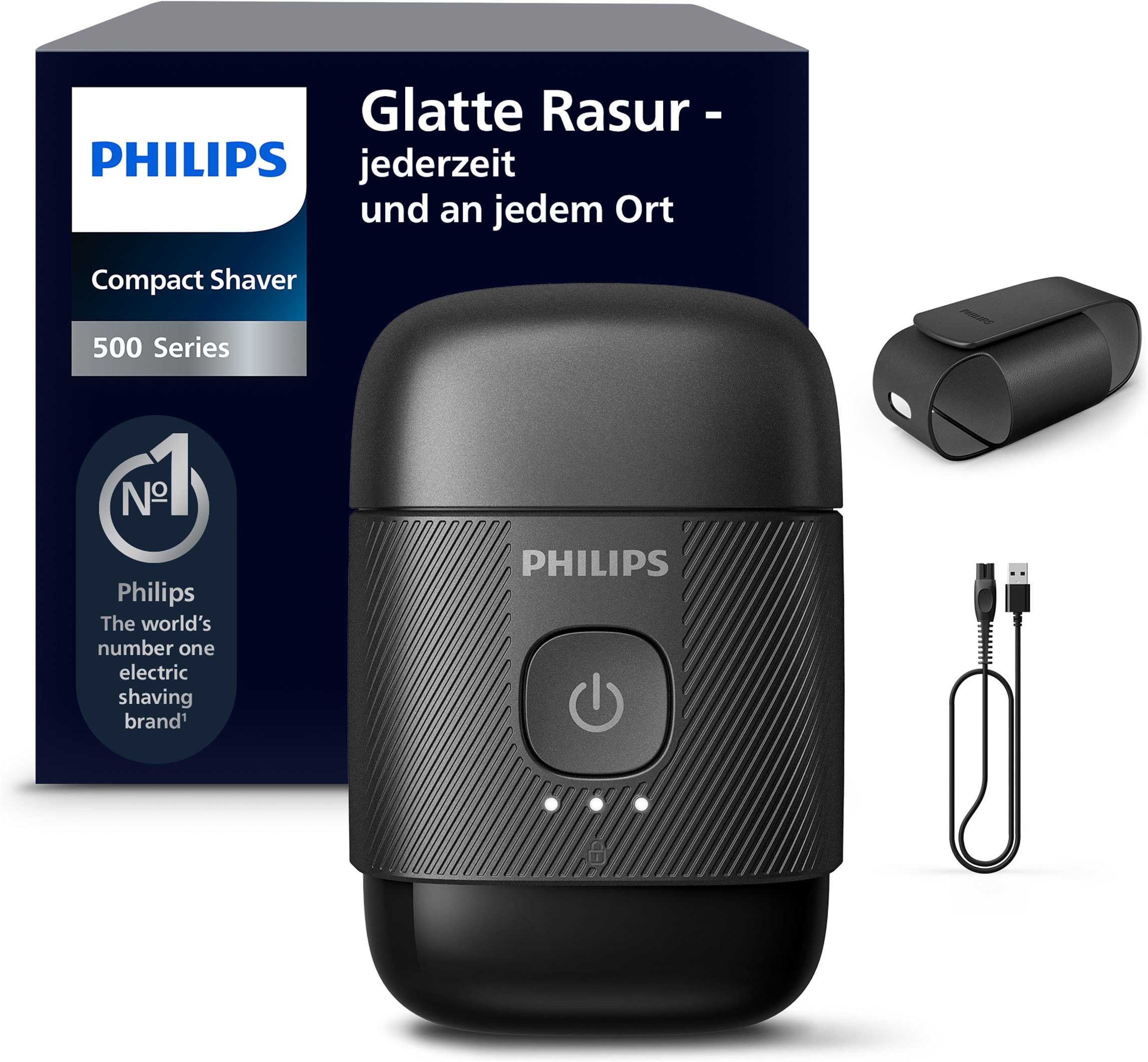 Image of Philips Elektrorasierer "S591/05" mit SteelPrecision Klingen, 3D Floating Heads, inkl. Reiseetui