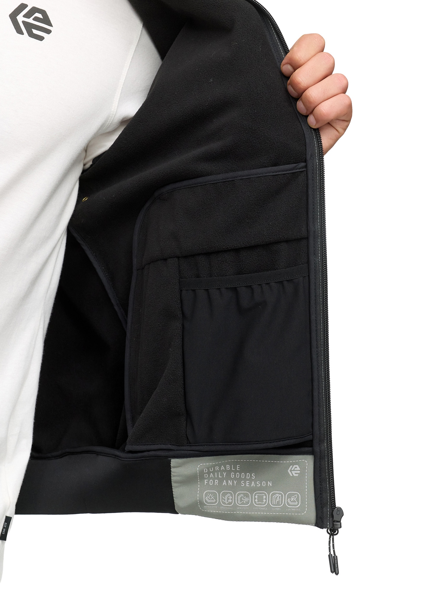 Indicode Veste softshell »INRoute Jacket« ohne Kapuze