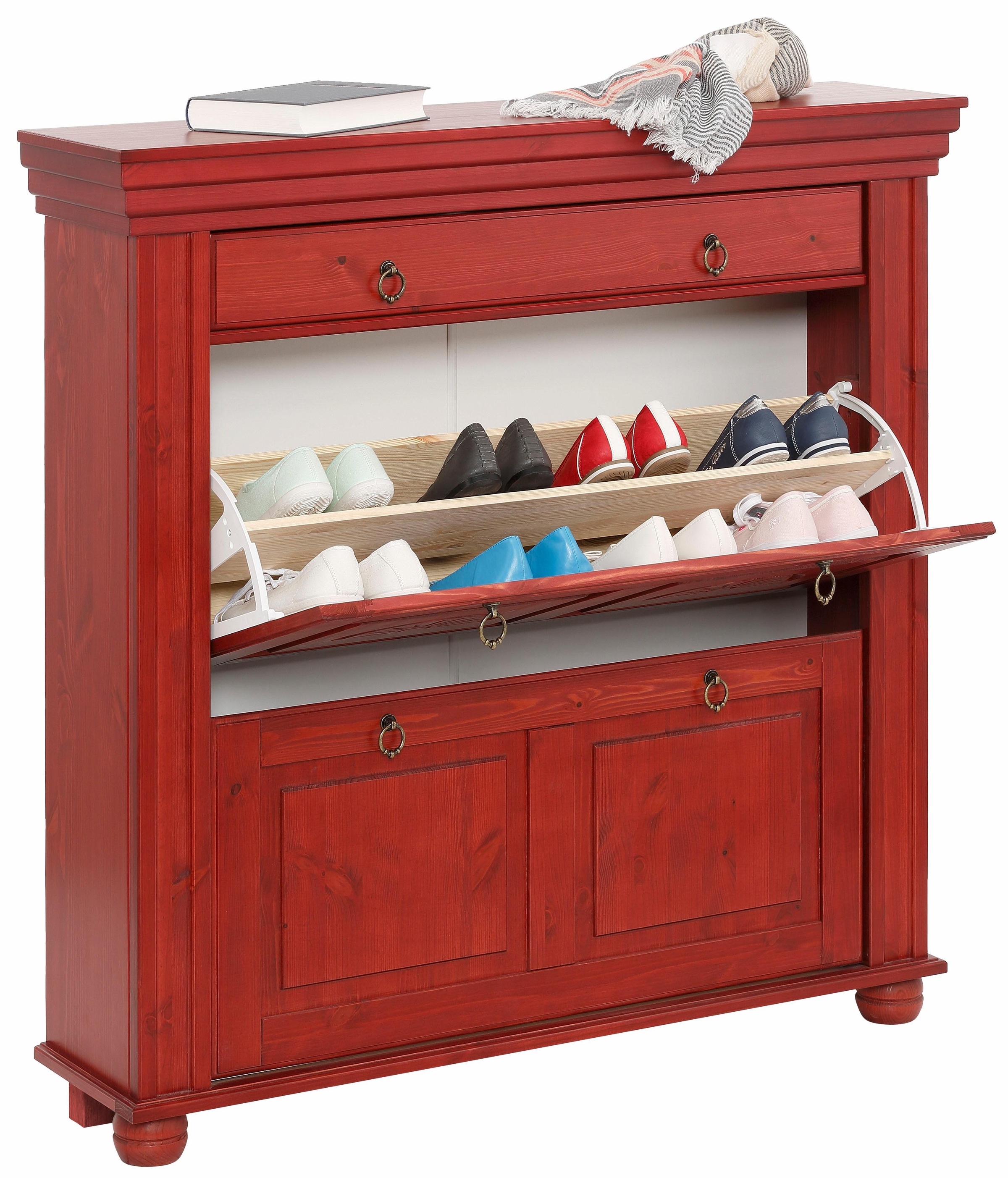 Image of Home affaire Schuhkommode »München«, mit dekorativen Fräsungen, Breite 109 cm bei Ackermann Versand Schweiz