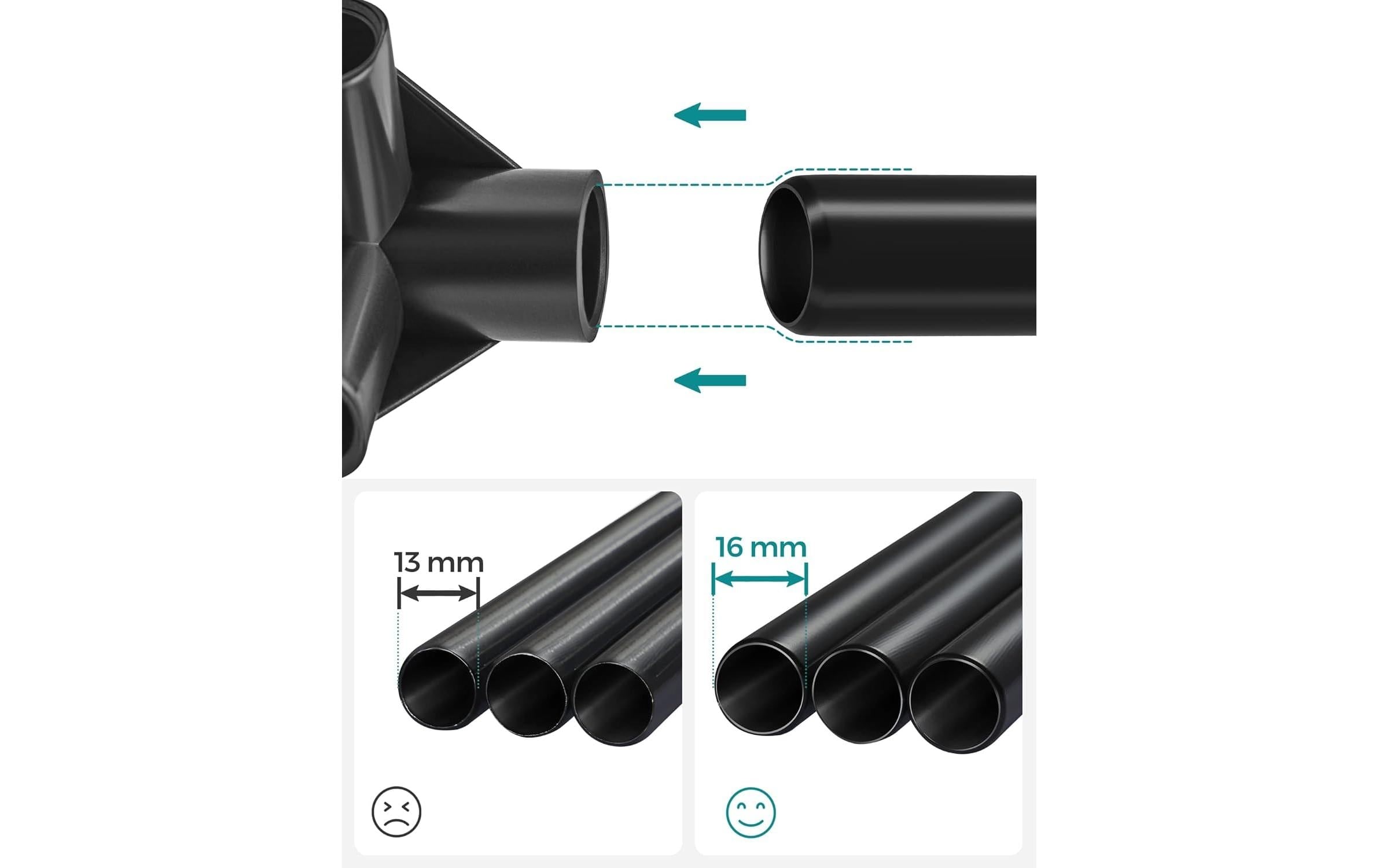 SONGMICS Armoire en tissu »mit 3 hochrollbaren Türen 150 x 175 cm«