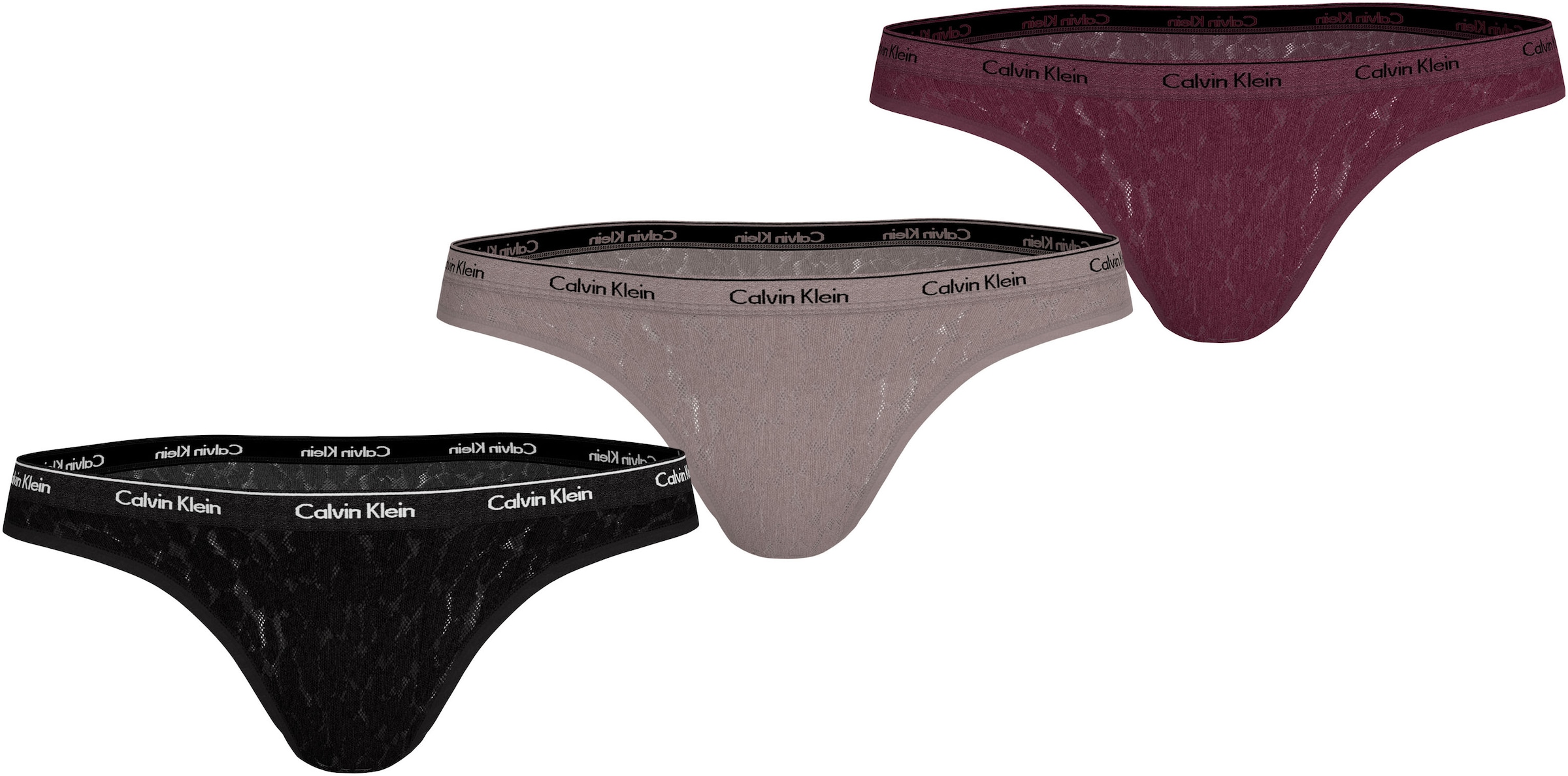 Calvin Klein Underwear Brasilslip »3 PACK BRAZILIAN (LOW-RISE)«, (Packung, 3 St., 3er-Pack), mit Logobund