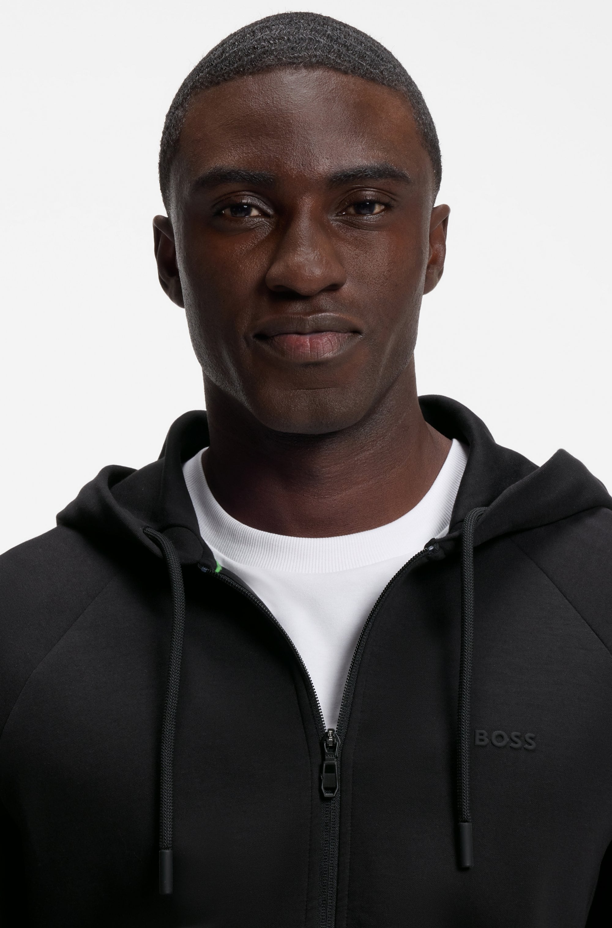 BOSS GREEN Sweat à capuche »Saggy« Regular Fit, poche kangourou, mélange de coton