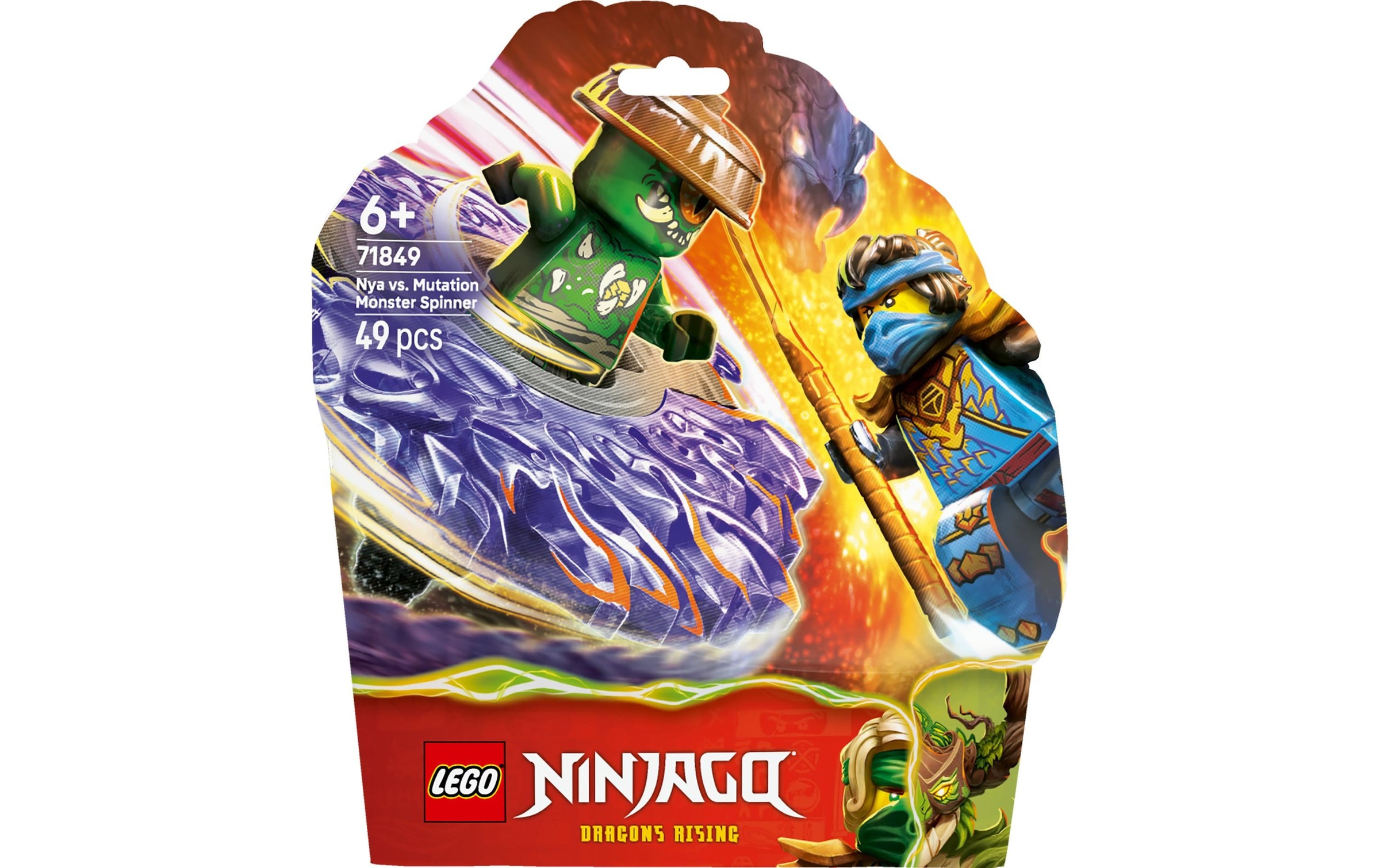Image of Konstruktionsspielsteine "Ninjago Nya vs. Mutationsmonster-Spinner 71849" Kategorie: Fantasy-Welt