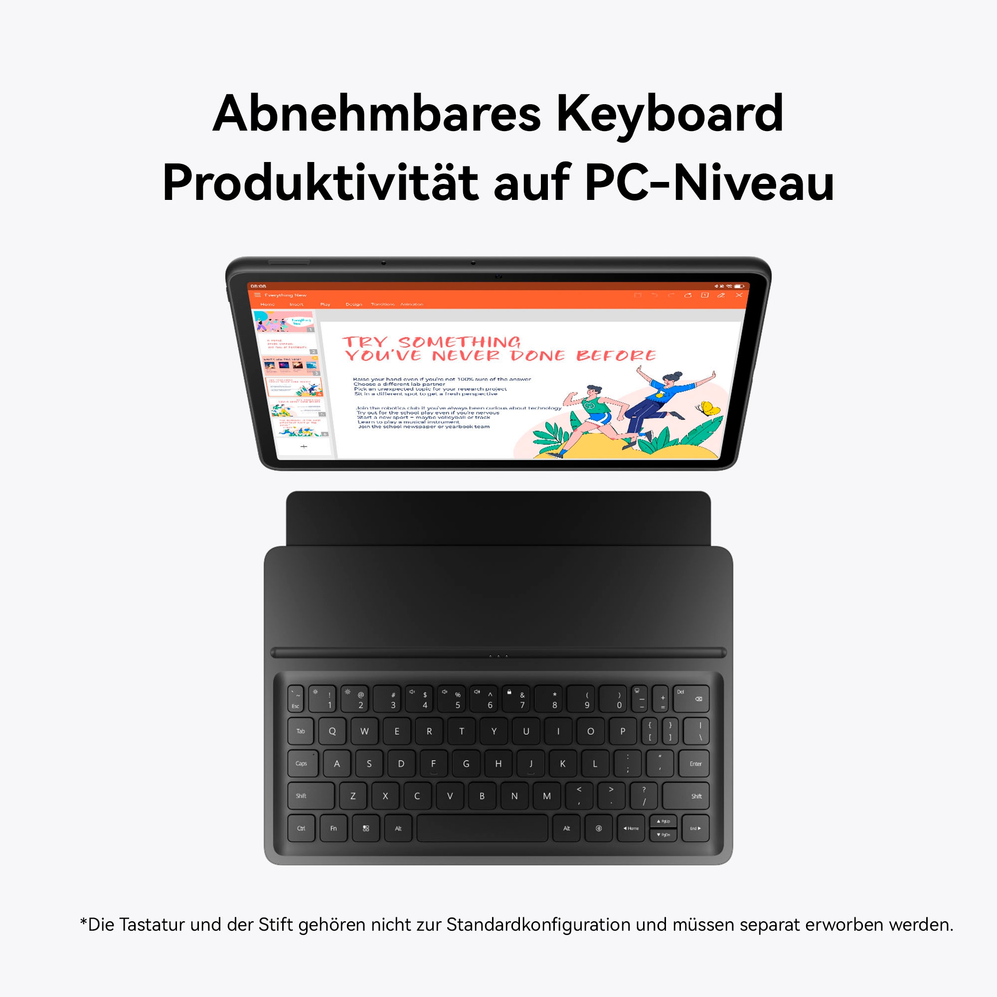 Huawei Tablet »MatePad 11,5", 6 GB + WiFi inklusive Hülle mit Tastatur« (29,2 cm / 11,5 ″) HarmonyOS 128 GB )