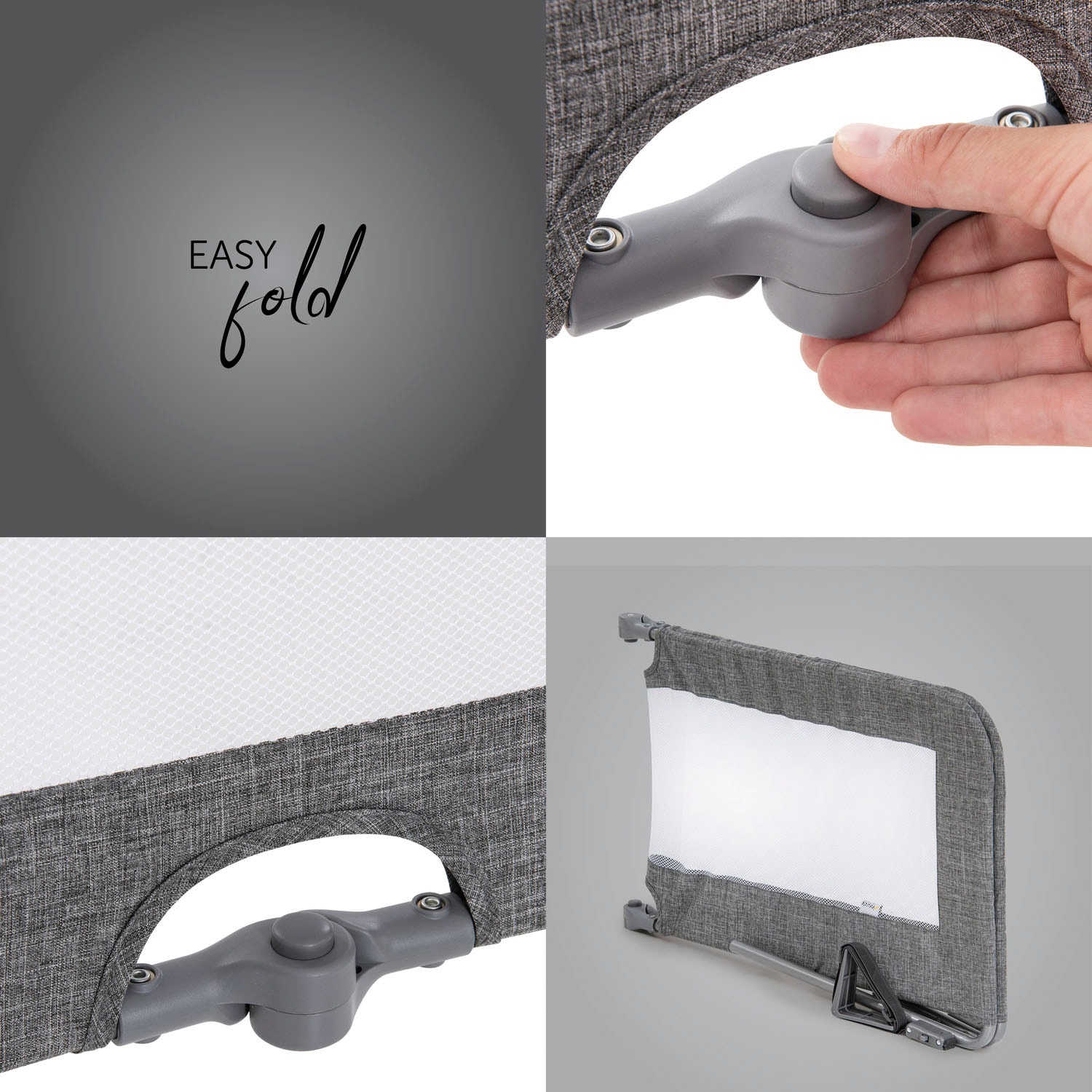 Hauck Bettschutzgitter »Sleep N Safe Plus XL -   melange grey«