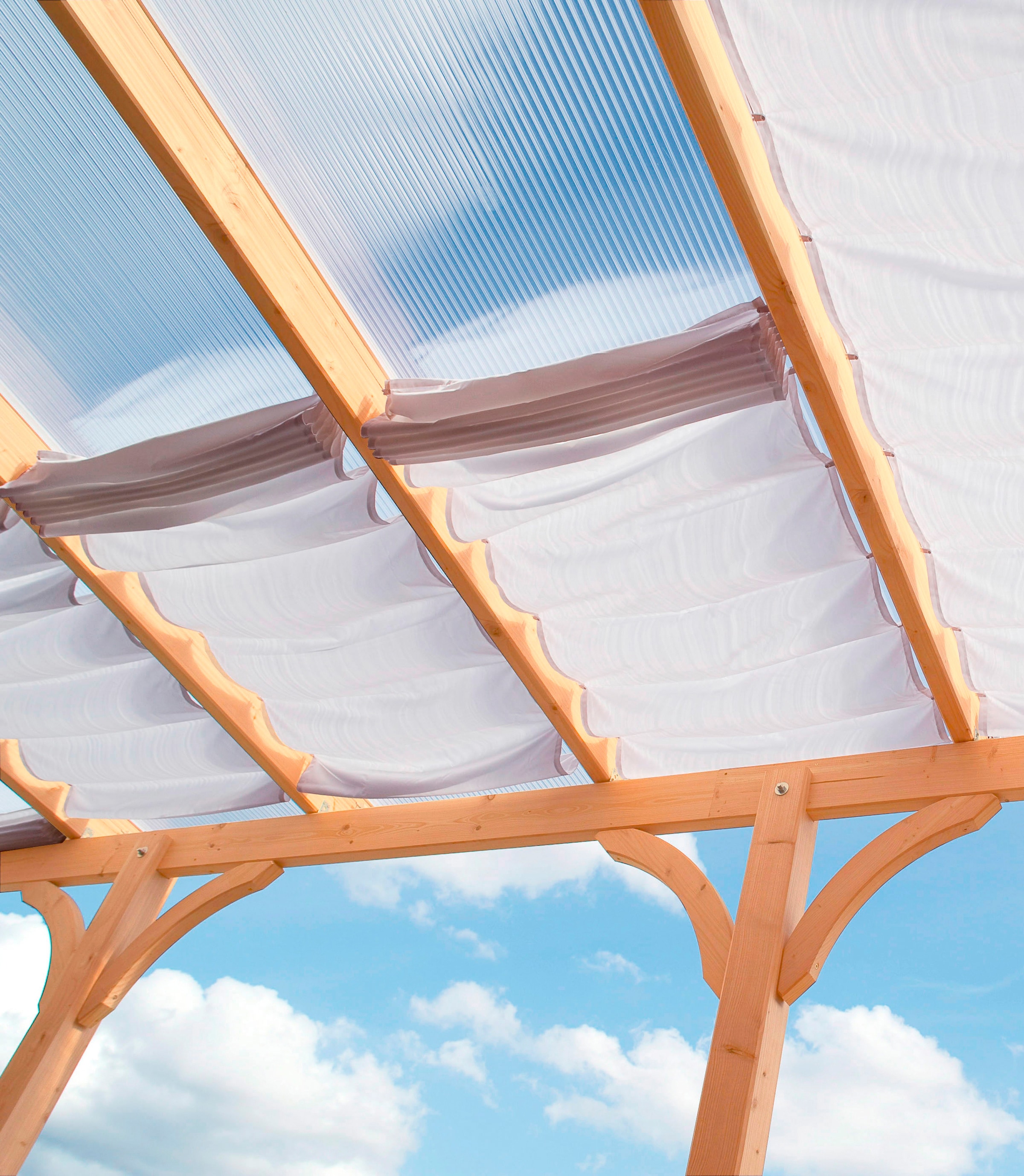 Floracord Sonnensegel 310 x 300 cm mit 3 Feldern