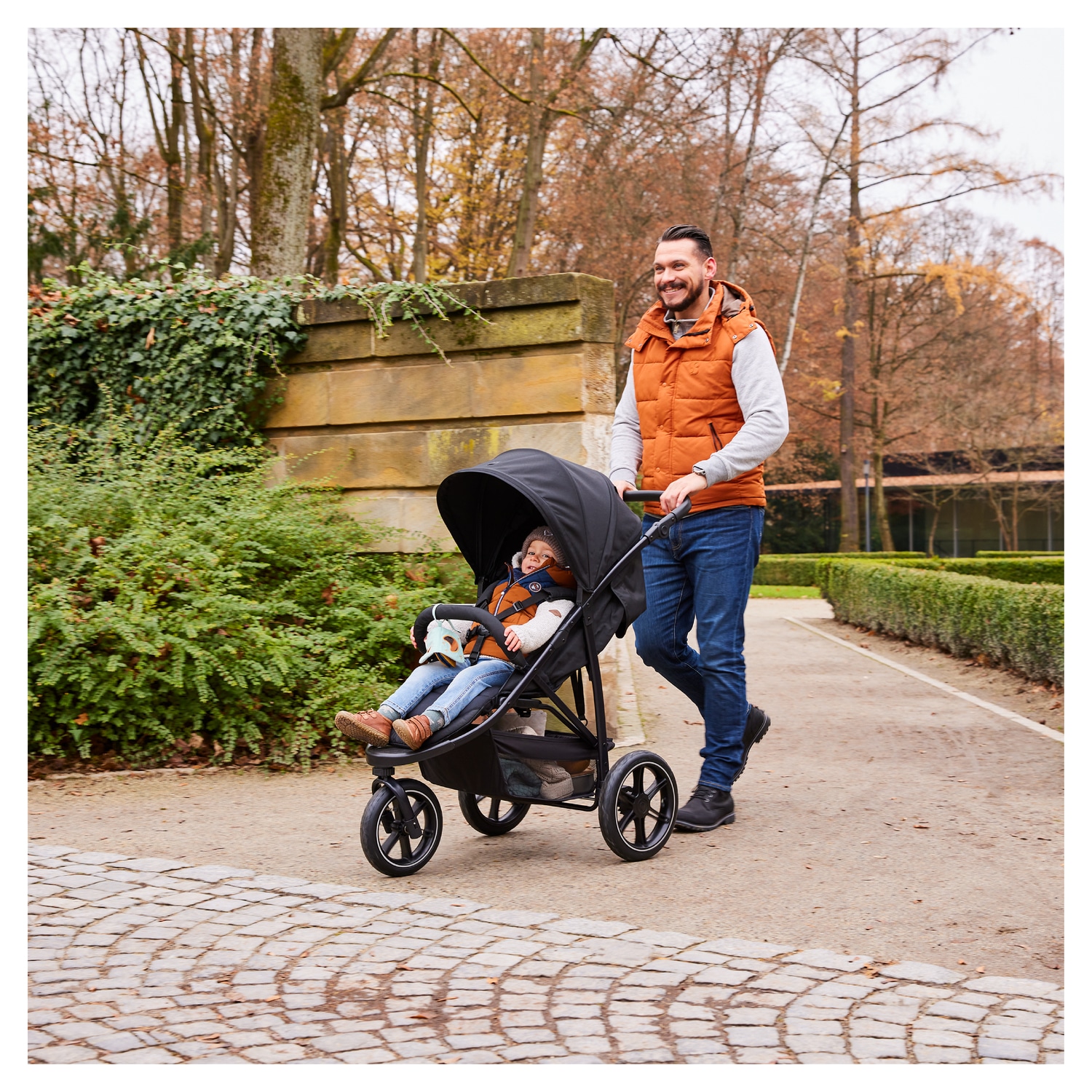 Hauck Poussette pour enfants »Dreiradbuggy, Rapid 3 Air, black« 22 kilos mit schwenk/feststellbarem Vorderrad; Lufträder; bis 22 kg belastbar