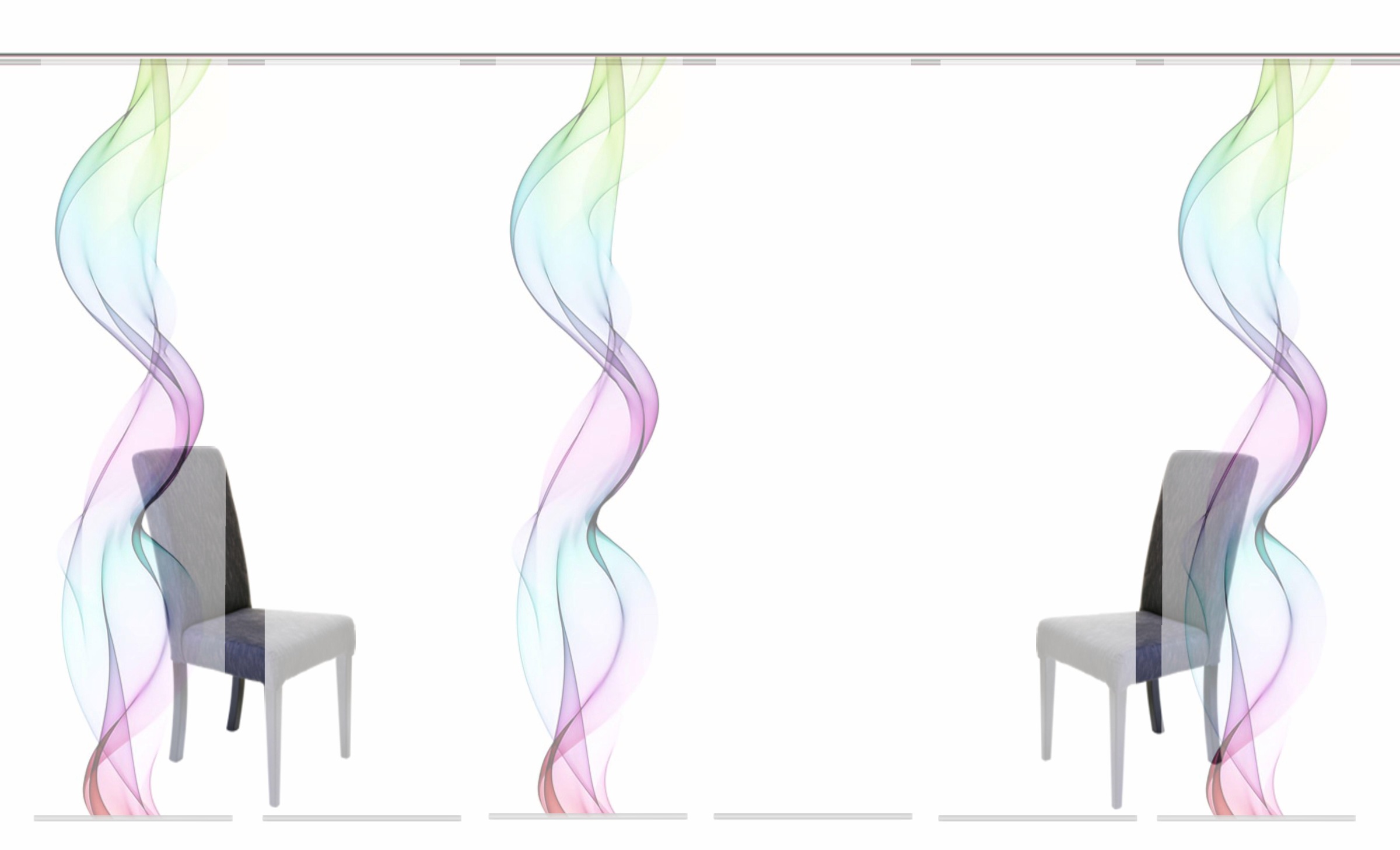 Image of HOME WOHNIDEEN Schiebegardine »ALBERTA«, (6 St.), HxB: 245x60, inkl. Befestigungszubehör bei Ackermann Versand Schweiz