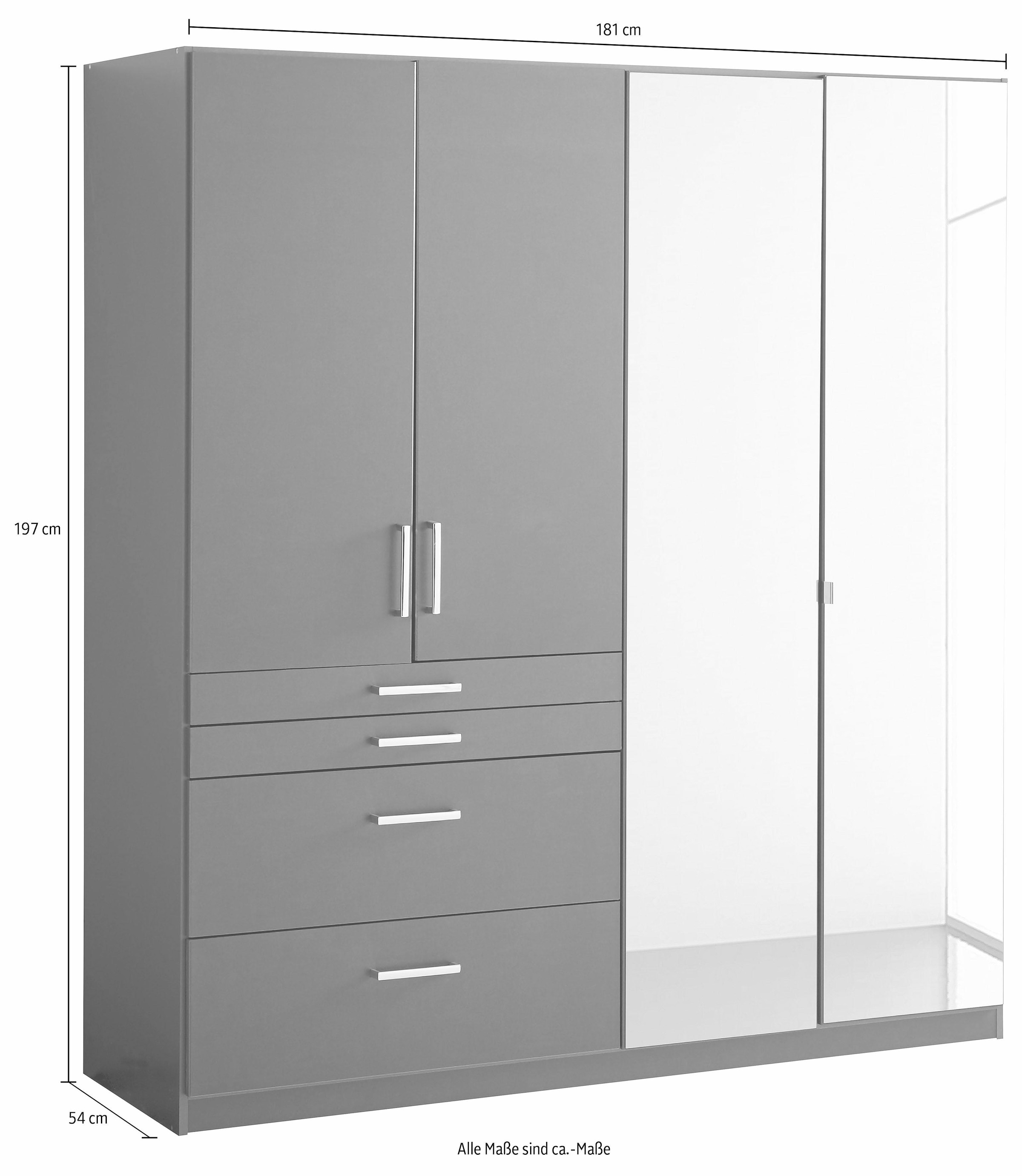 rauch Kleiderschrank »Harburg Bestseller im Schlafzimmer«, Schlafzimmerschrank Schrank Garderobe mit Spiegel
