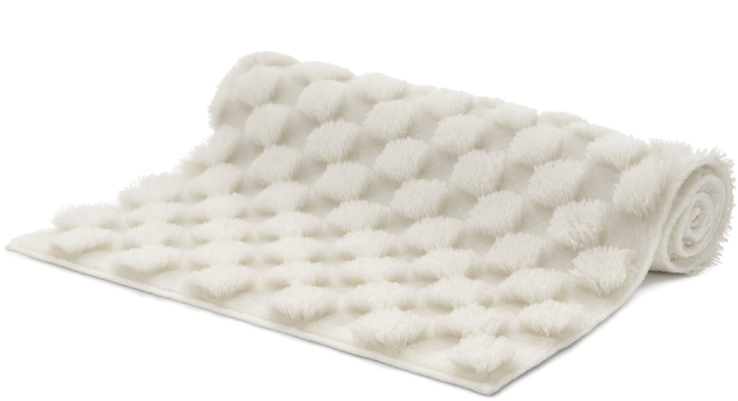 GOODproduct Tapis de bain »Naala, Badvorleger, Badezimmer Teppich, sehr weich« Höhe 20 mm Karo-Muster, auch als 2-teiliges Set erhältlich, Made in Europe