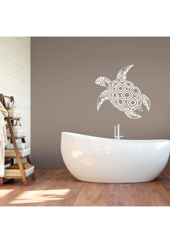 Wandtattoo »Badezimmer Schildkröte«