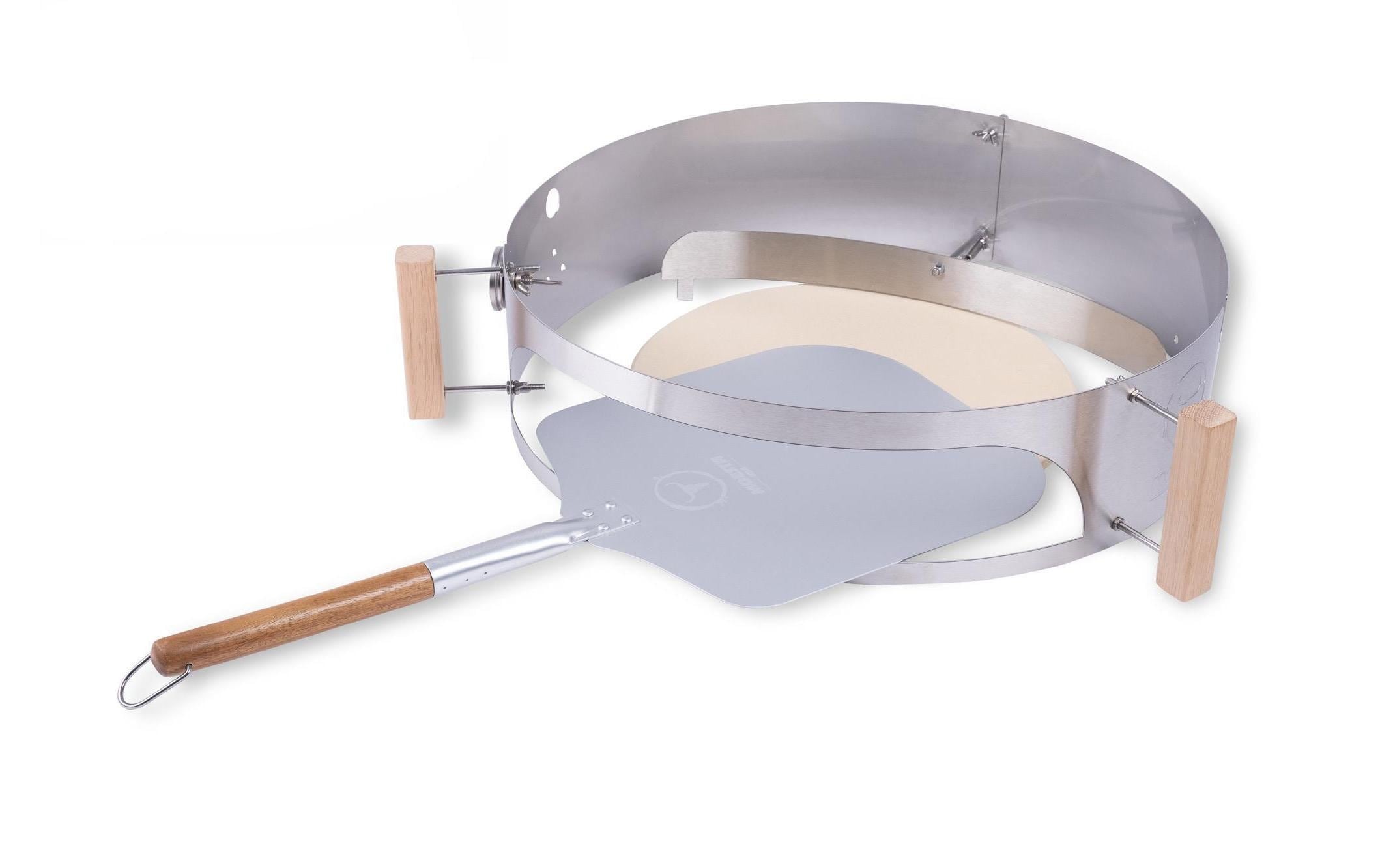 Image of Grillplattenaufsatz "Grillaufsatz Pizza-Set Ø 47 cm" Edelstahl
