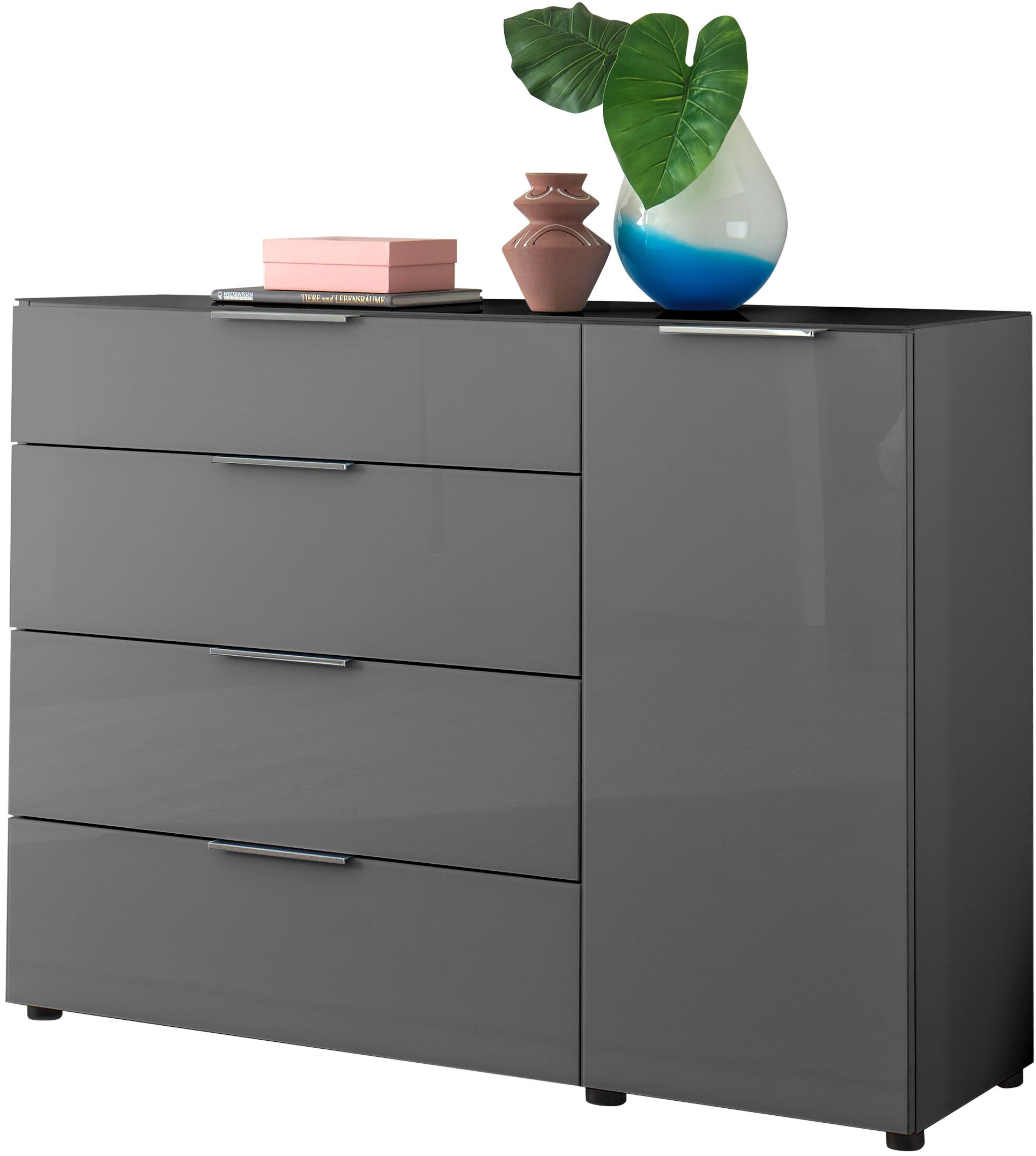 HBZ Commode »Santorin, BxHxT 135x99x40 cm« 1 cuis tlg. Largeur 135 cm, softclose pour portes et tiroirs, revêtement mélaminé