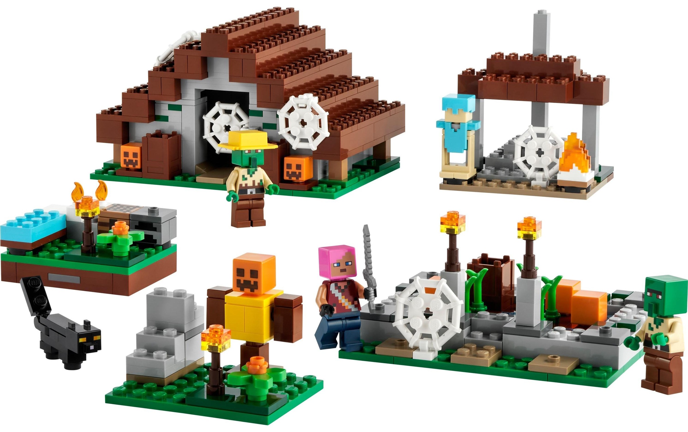 LEGO® Konstruktionsspielsteine »Das verlassene Dorf«, (422 St.)