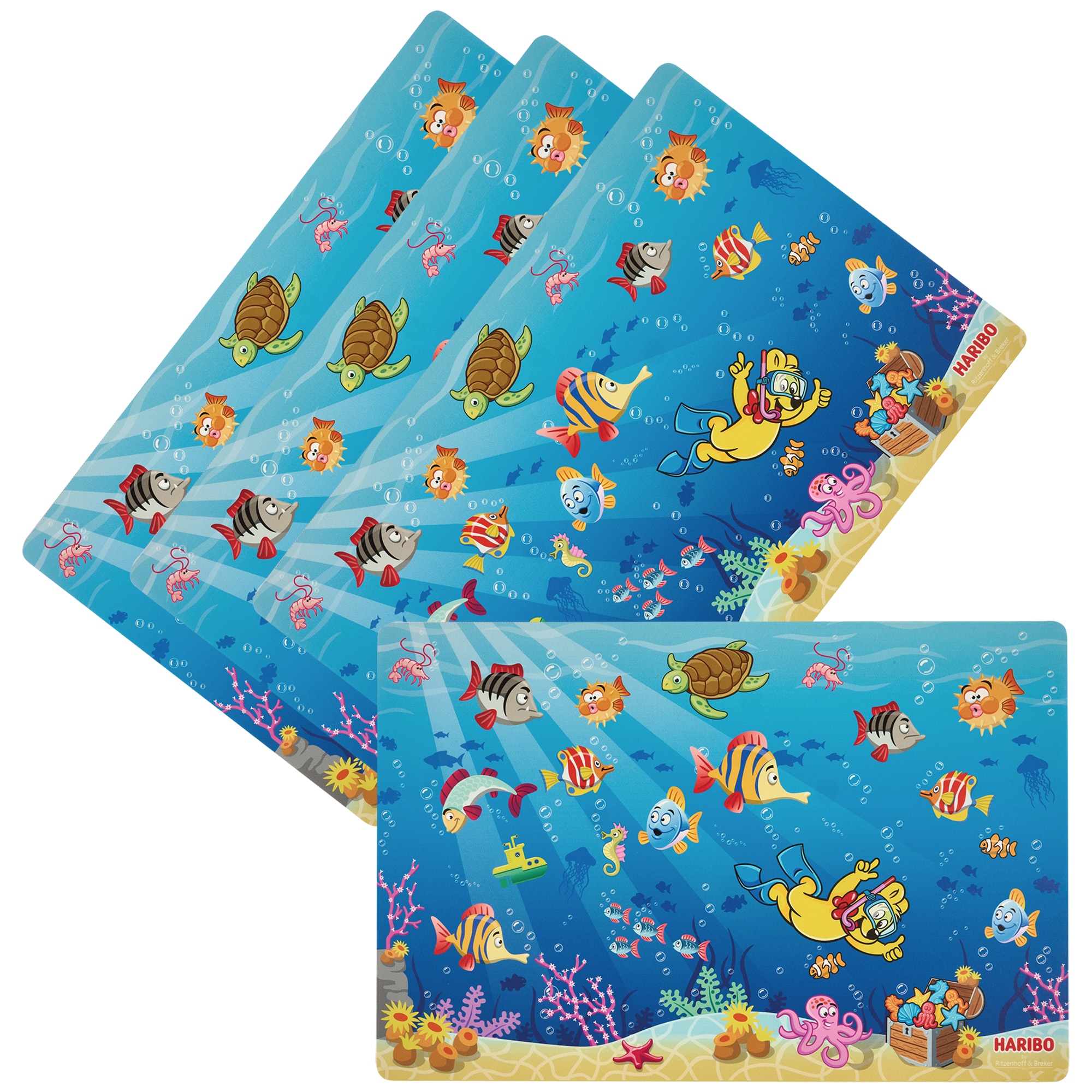 Image of Ritzenhoff & Breker Platzset "HARIBO Seaworld, 4-teilig, 45 x 30 cm" rutschfest und abwischbar