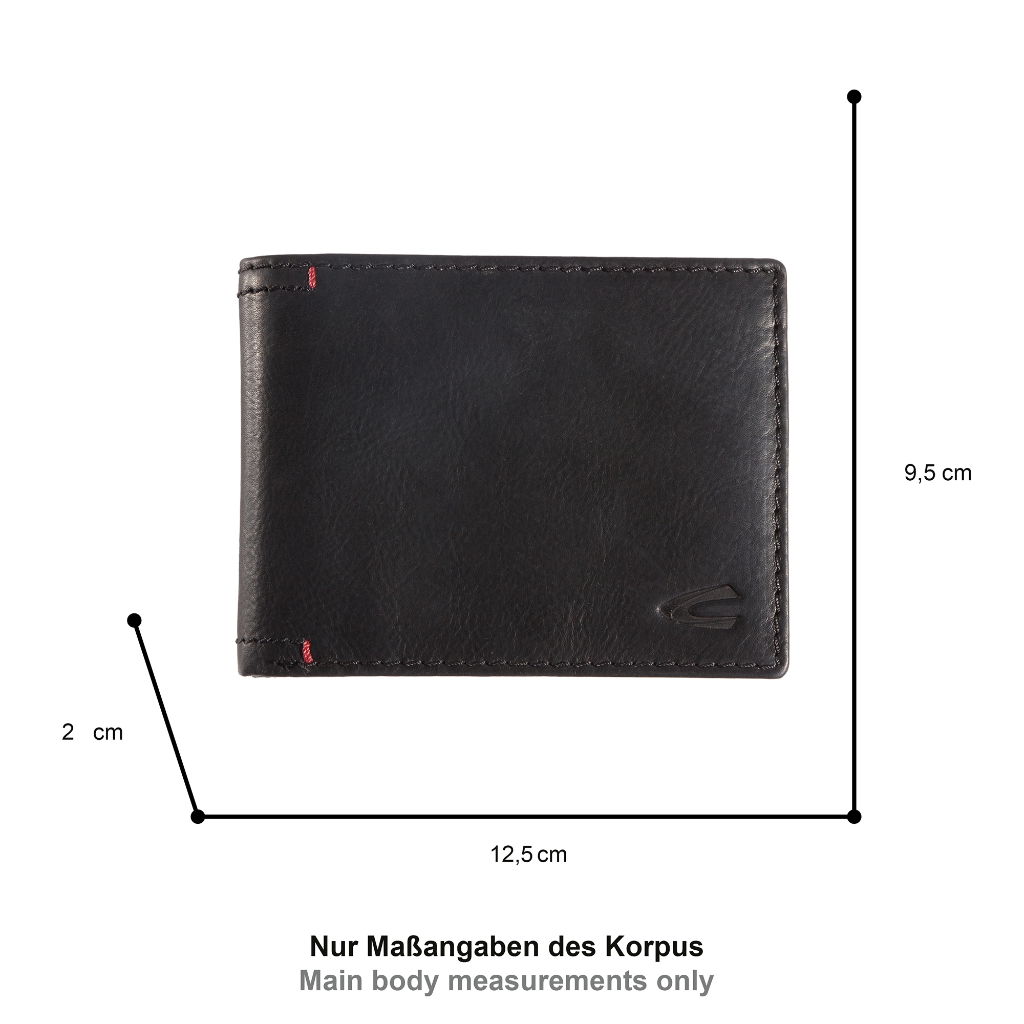 camel active Geldbörse »Salamanca« aus hochwertigem Rindsleder mit kontrastreichem Handstich-Detail