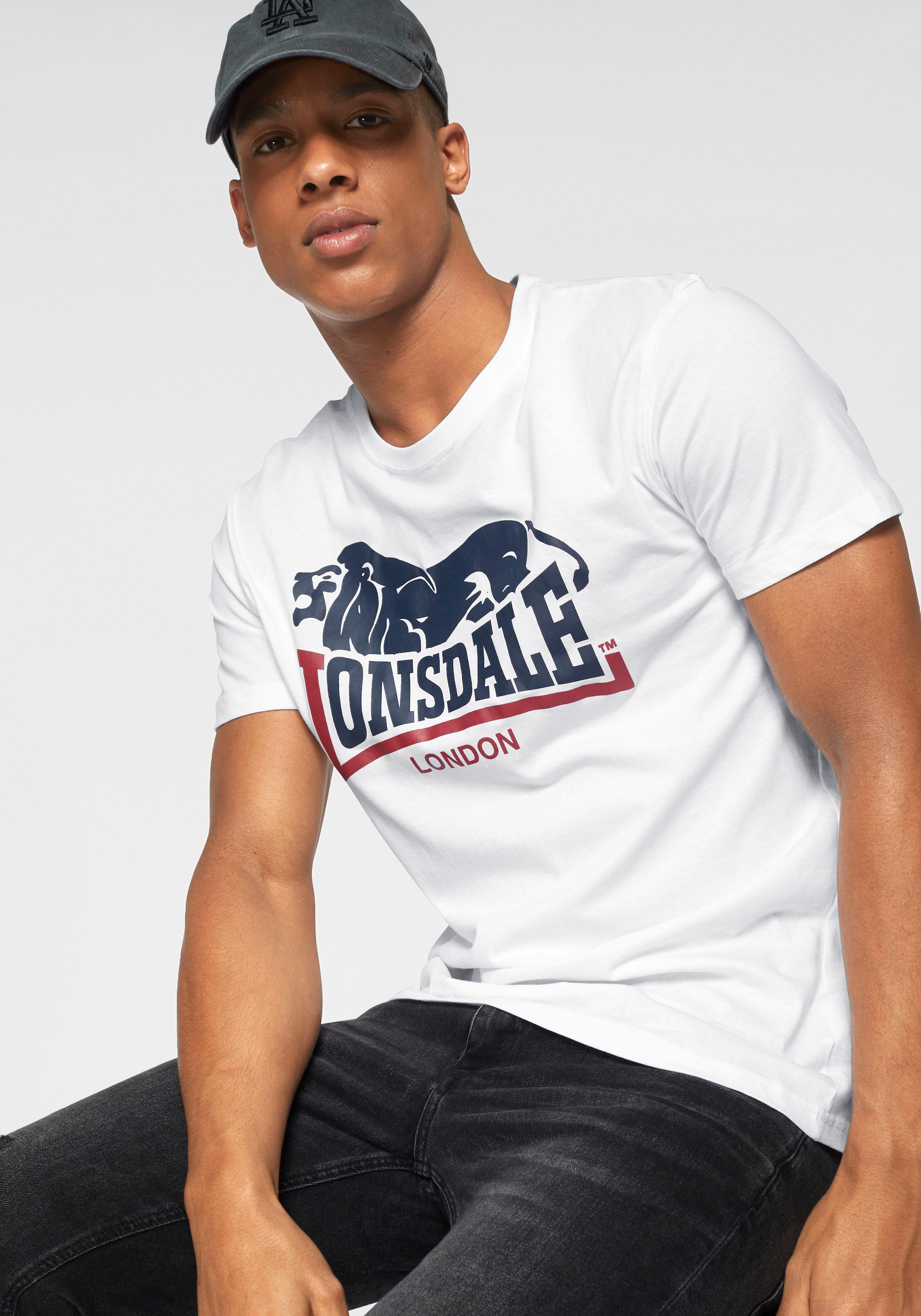 Lonsdale T-Shirt »LOSCOE«, (Packung, 2 tlg., 2er-Pack), Doppelpack