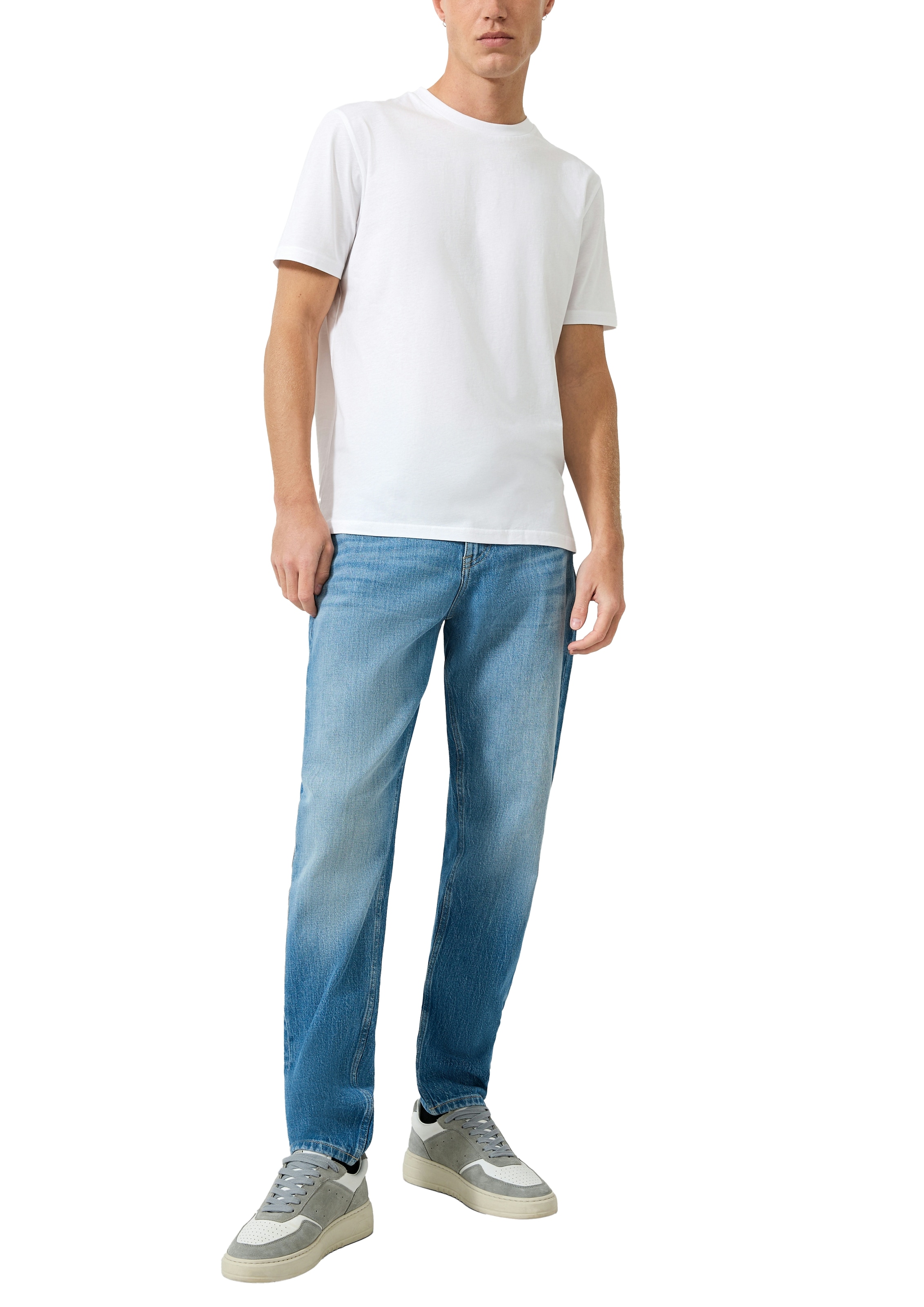 QS T-Shirt mit Rundhalsausschnitt