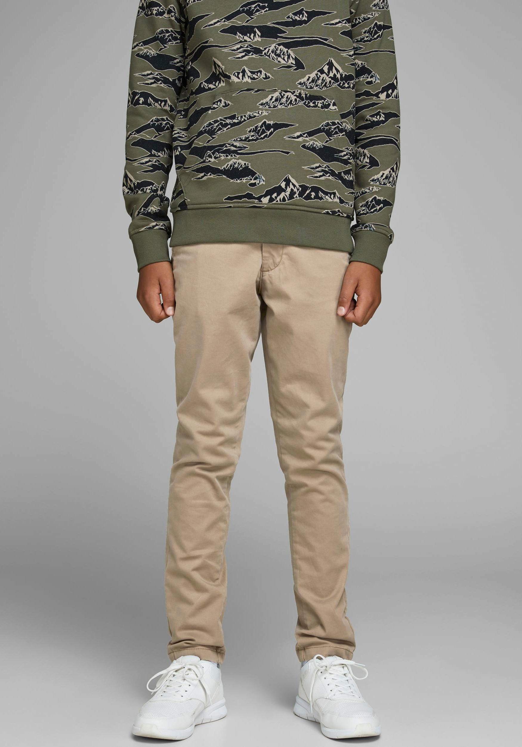 Image of Jack & Jones Junior Chinos "JPSTMARCO bequem, elastisch, pflegeleicht" unifarben, modisch, slim fit, Web
