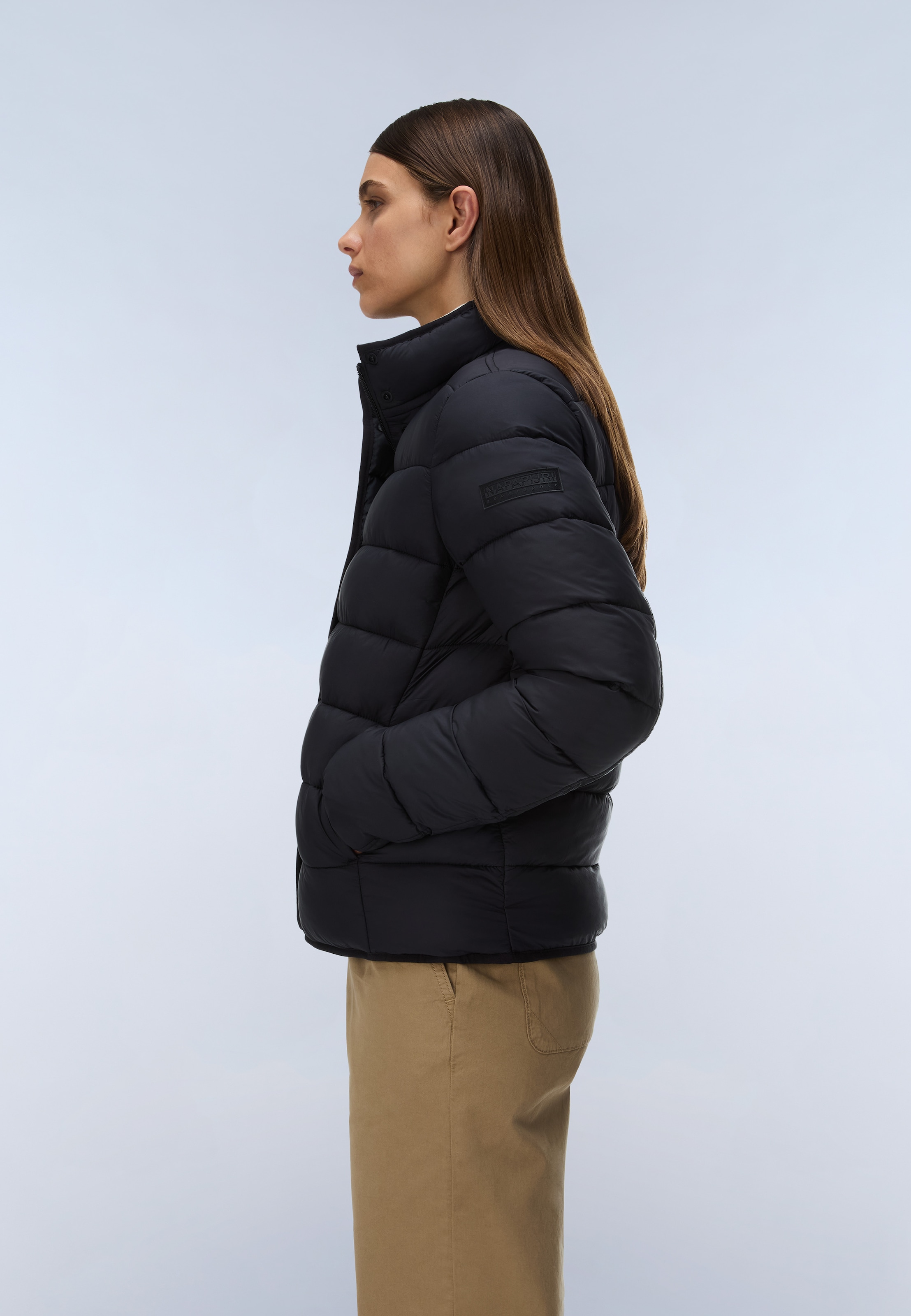 Napapijri Steppjacke »A-AERINS STND W BLACK BEAUTY« pflegeleichte Ausführung, aus Polyamid, auch in grossen Grössen