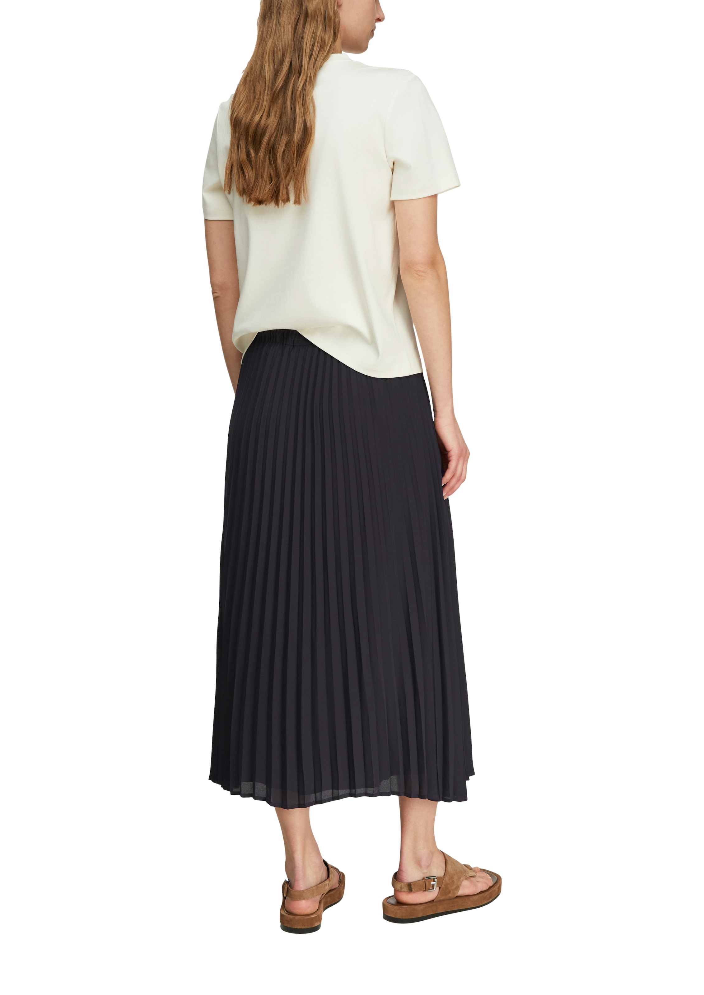Comma Jupe plissée mit Bindeband