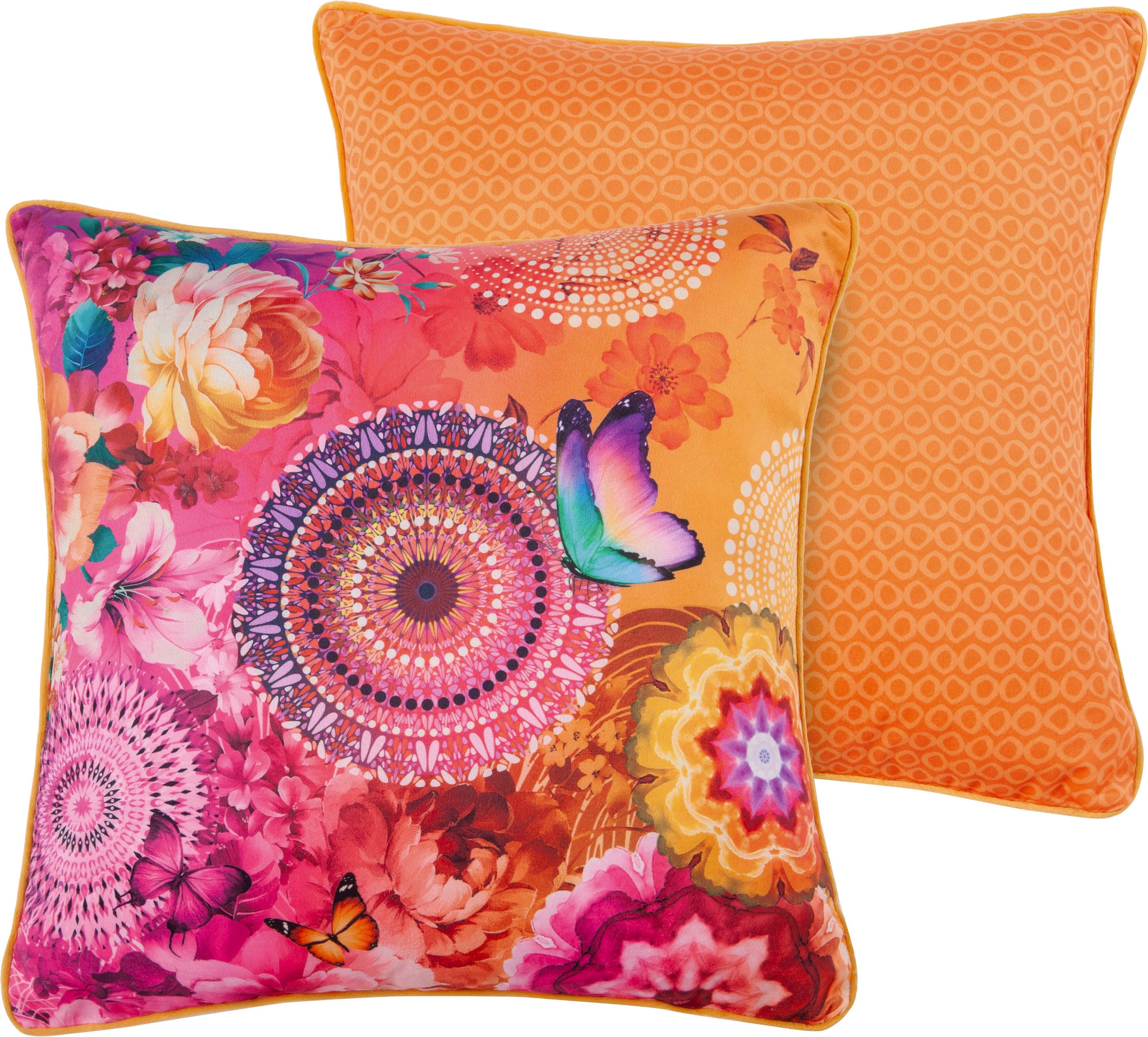 Image of hip Dekokissen »Ziva«, (1 St., 1 48x48 cm Dekokissen - Mit biese), mit Biese bei Ackermann Versand Schweiz