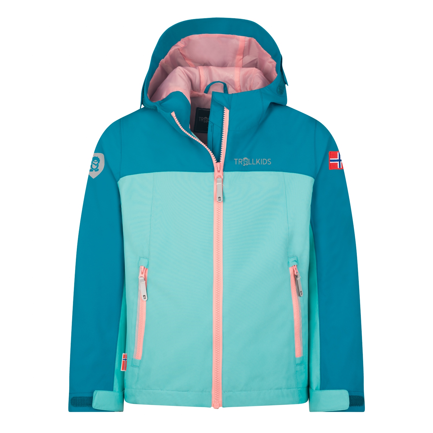 TROLLKIDS Veste de pluie »Kids Telemark Jacket« avec capuche intégrée et réglable, imperméable, coupe-vent