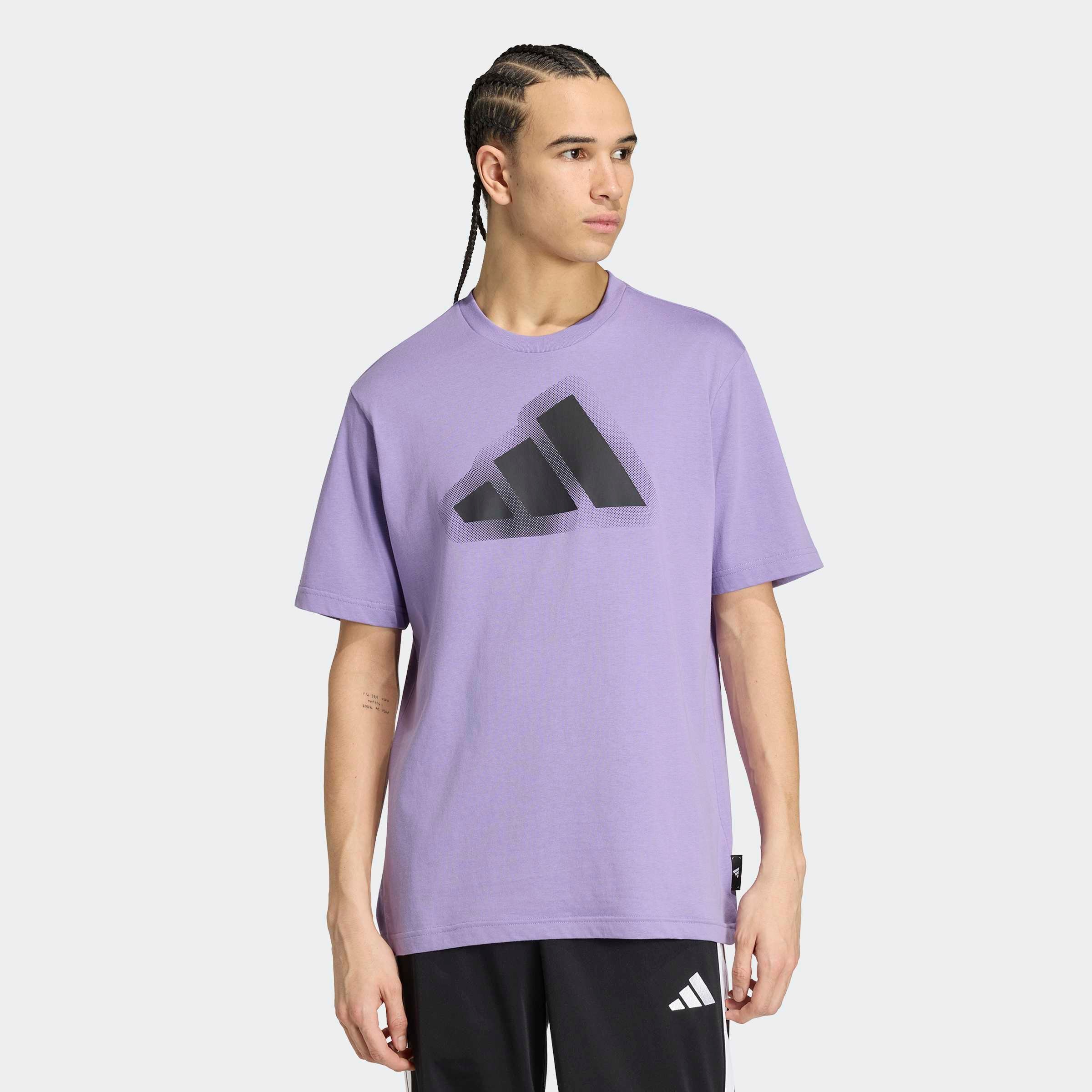 Image of adidas Sportswear T-Shirt "MODERN ESSENTIALS GRAFIK" mit Rundhalsausschnitt, sportlich, ohne Verschluss