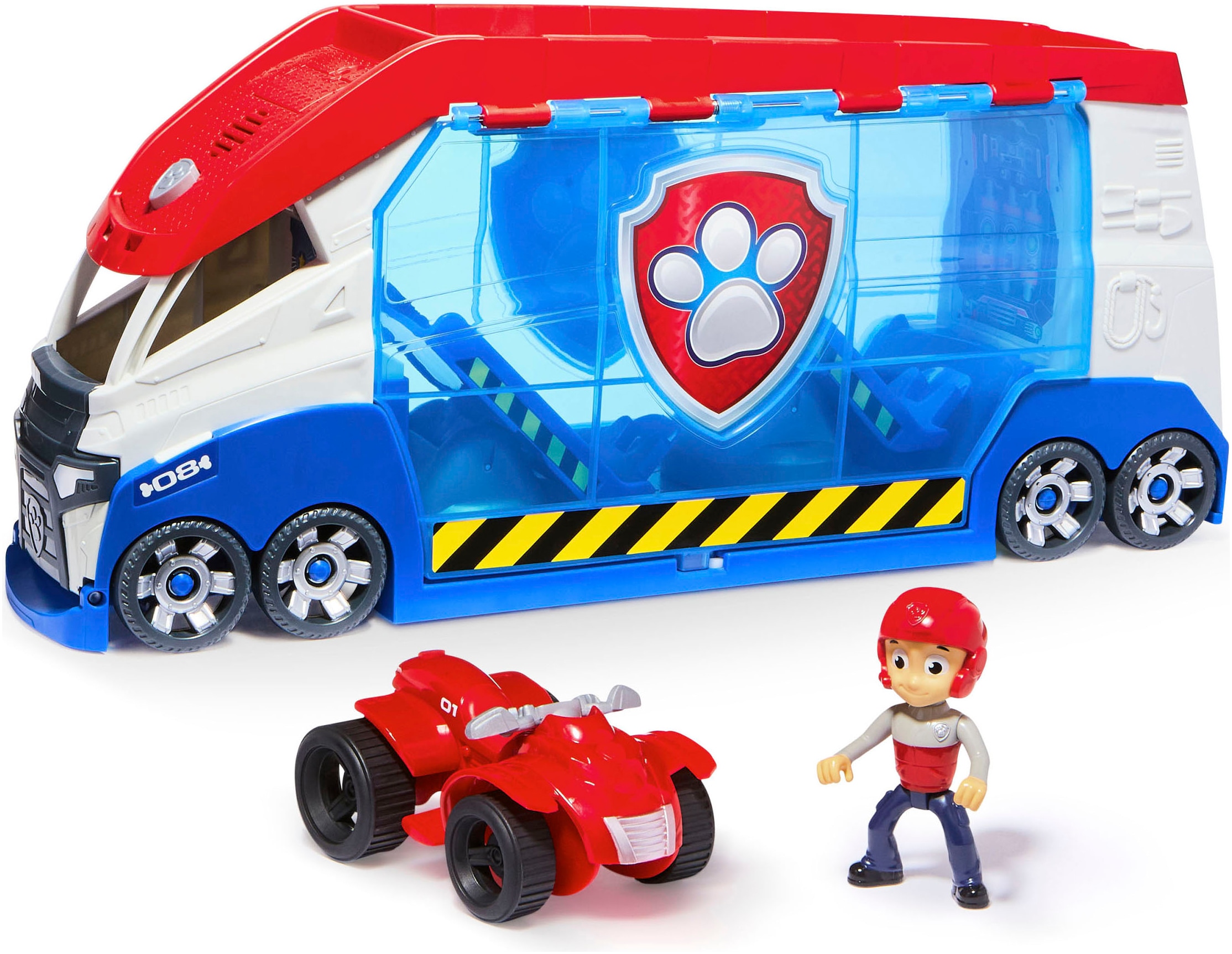 Image of Spin Master Spielzeug-Transporter "Paw Patrol - Paw Patroller 3.0" mit Soundeffekt; inkl. Ryder mit Quad