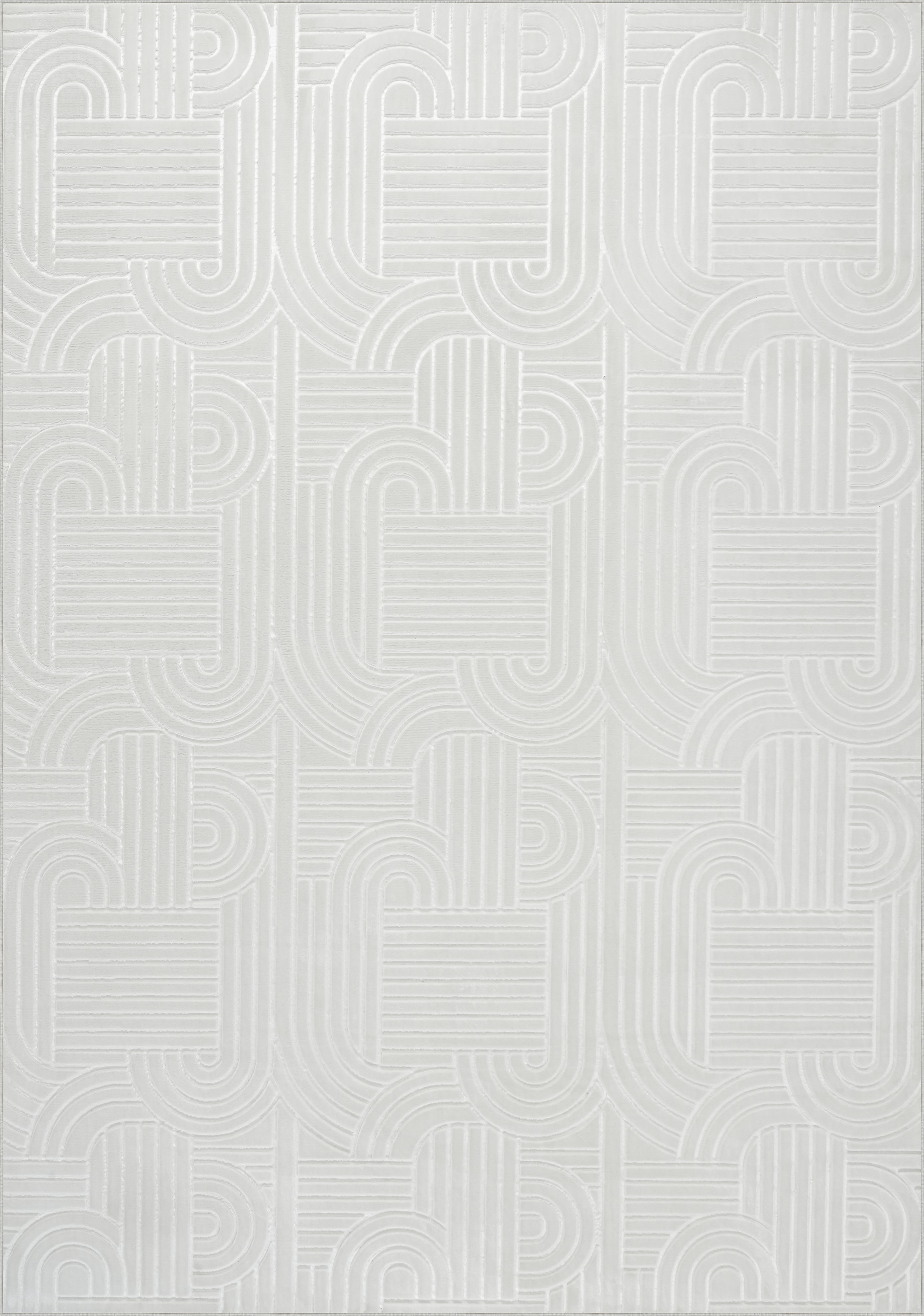 Kayoom Tapis »Calma 125« Rectangulaire 10 mm Höhe Kurzflor, 3-D Optik, Wohnzimmer
