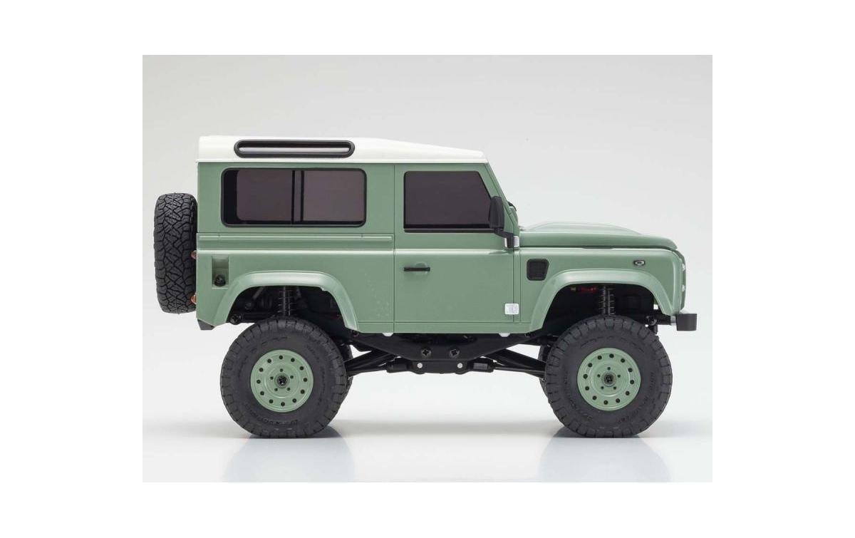 RC-Monstertruck »Kyosho Mini-Z Land-Rover Defender 90 Grün ARTR«, Lackiert