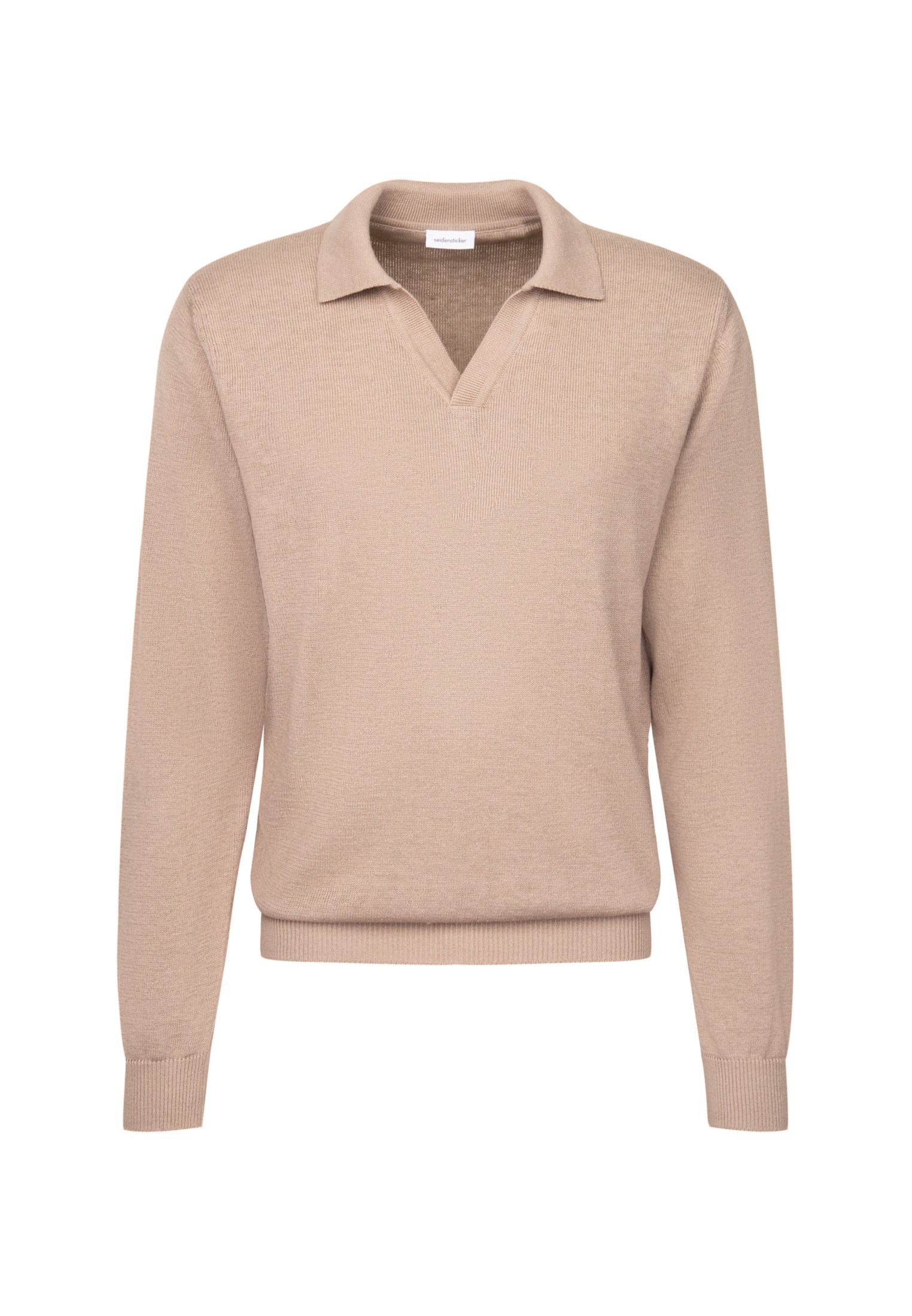 seidensticker Strickpullover »Regular« Langarm Kragen Uni