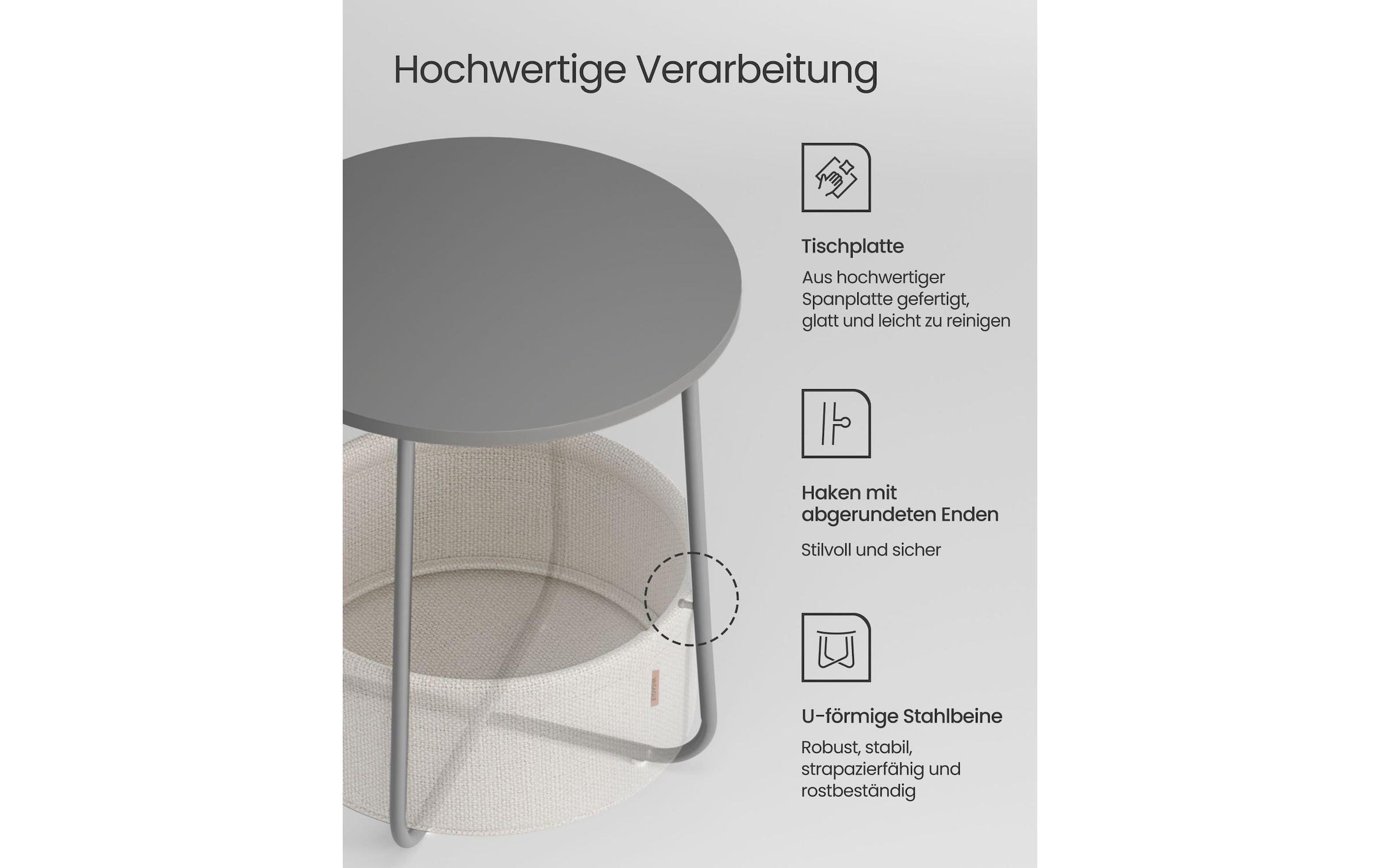 VASAGLE Beistelltisch »45 x 51 cm«