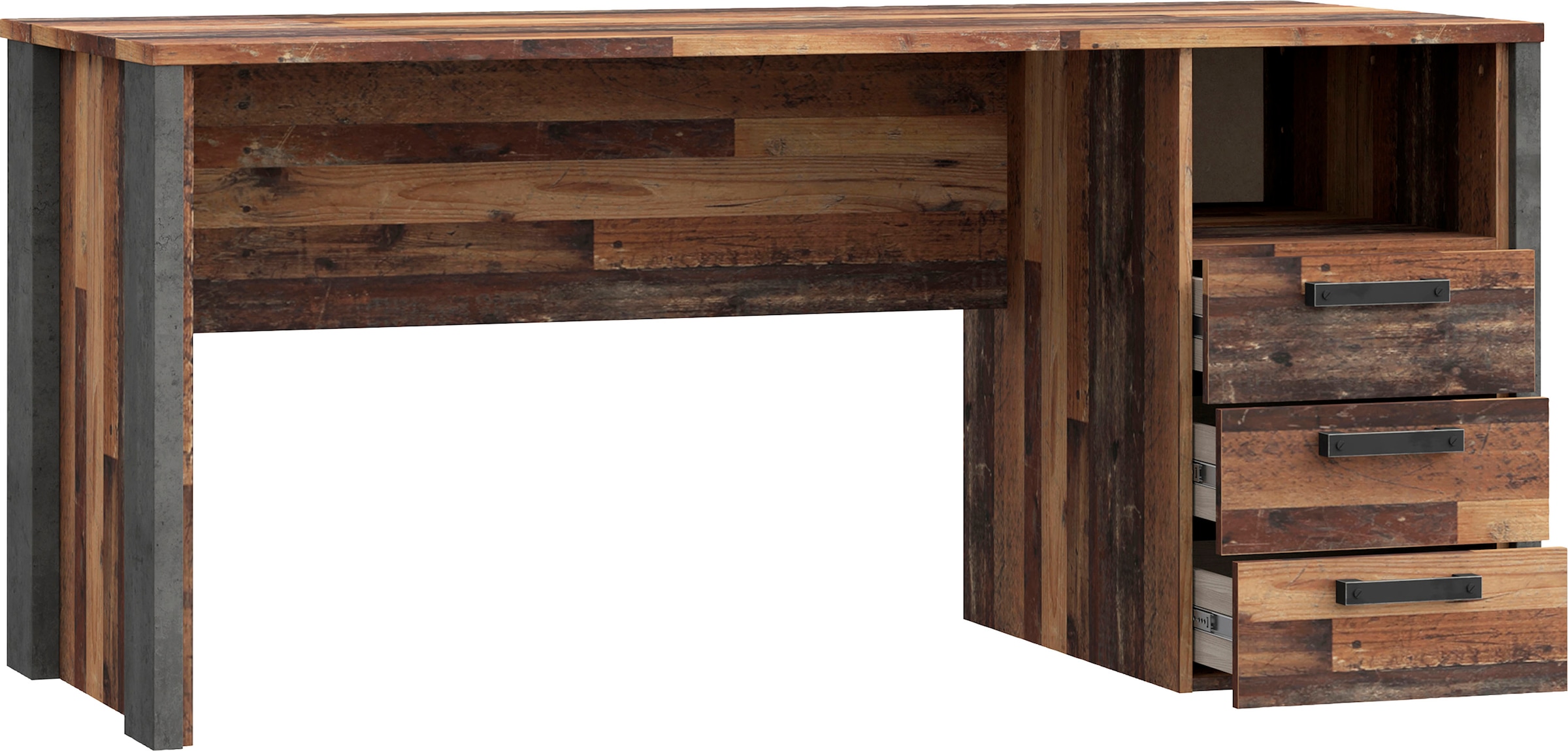 FORTE Schreibtisch »Clif« Computertisch mit Schubladen, Industriedesign, Breite 160 cm