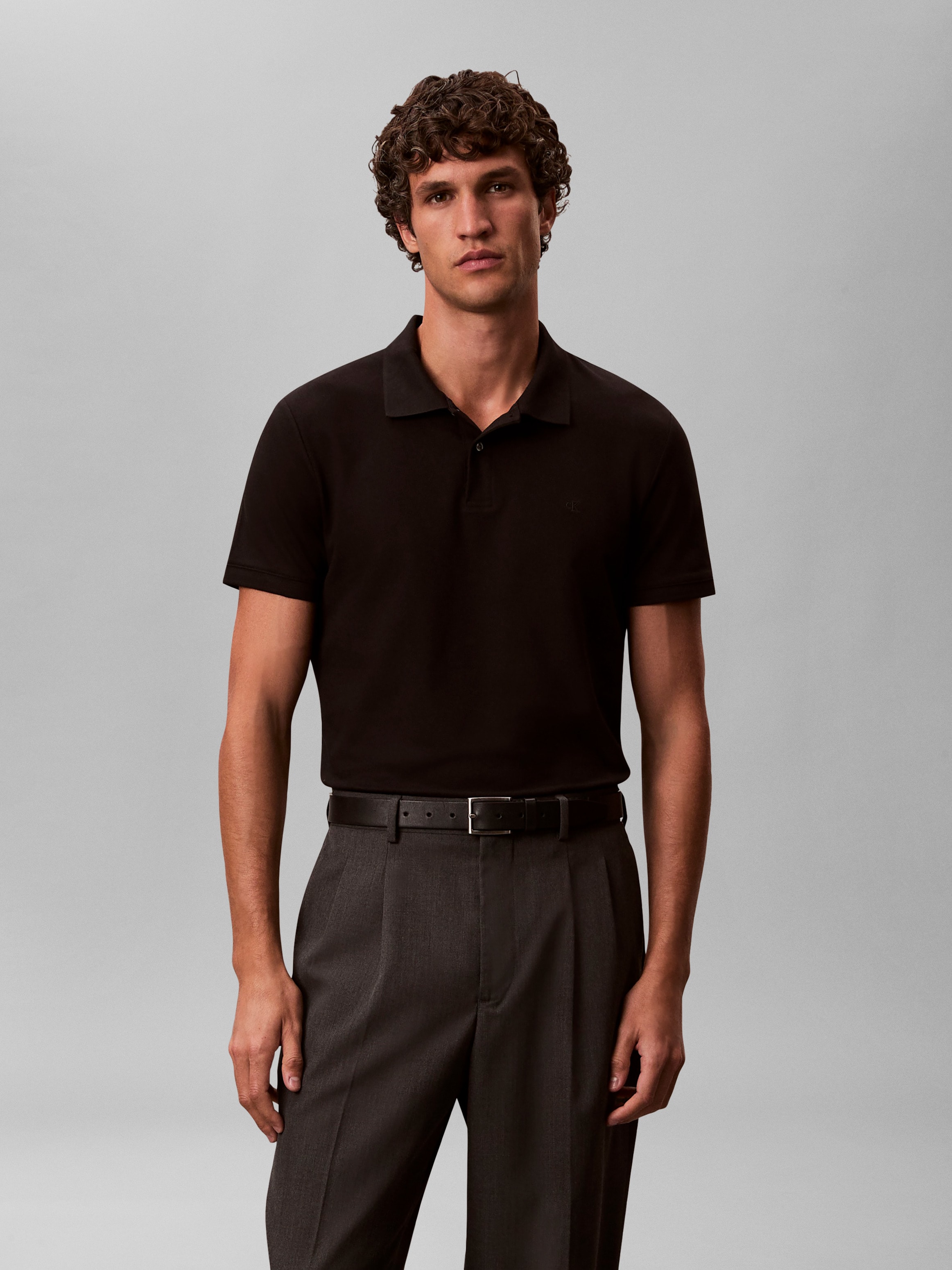 Calvin Klein Polo »SS SLIM REFINED PIQUE POLO« slim fit