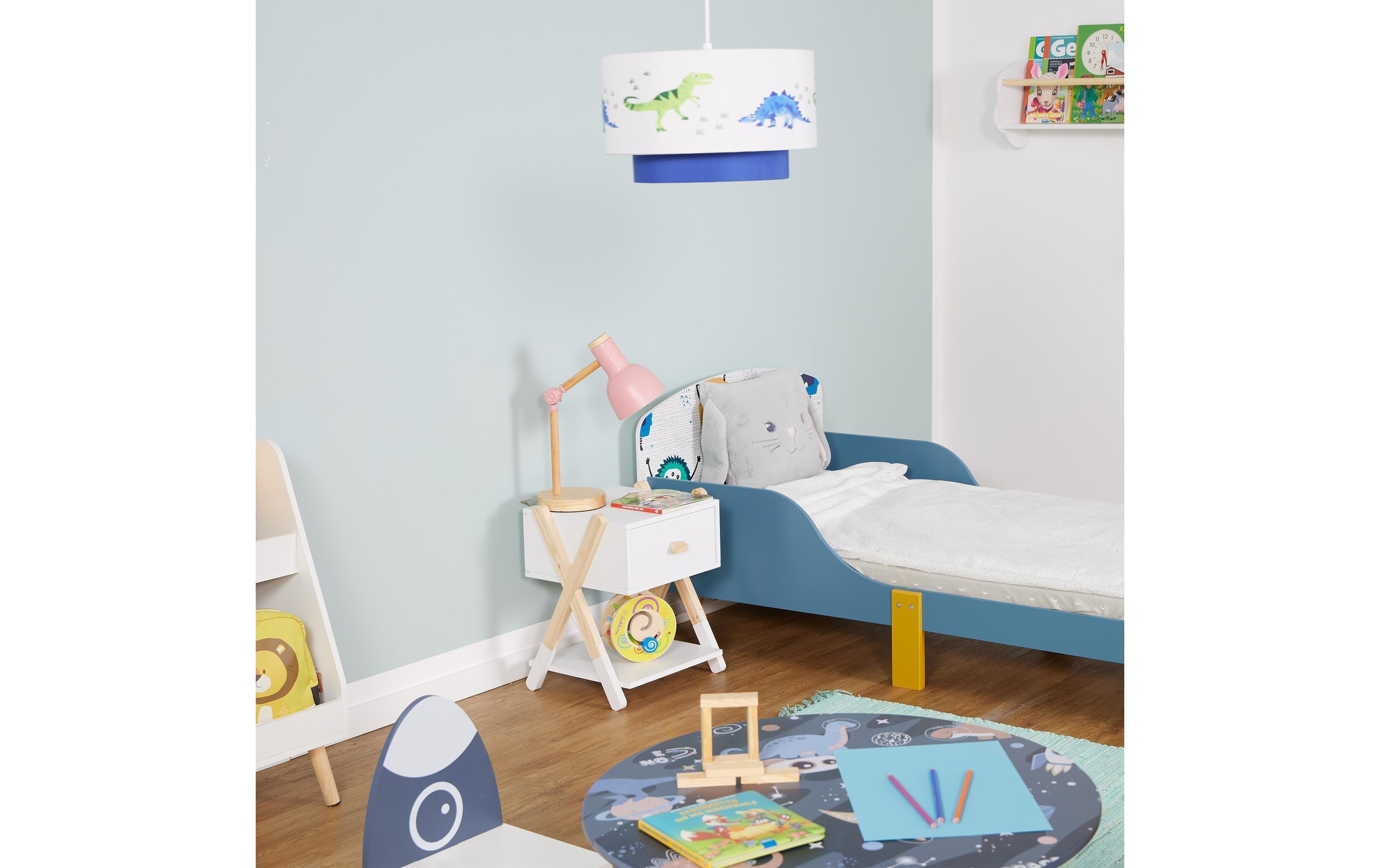 relaxdays Nachttisch »für Kinder mit Schublade 34 x 42 cm«