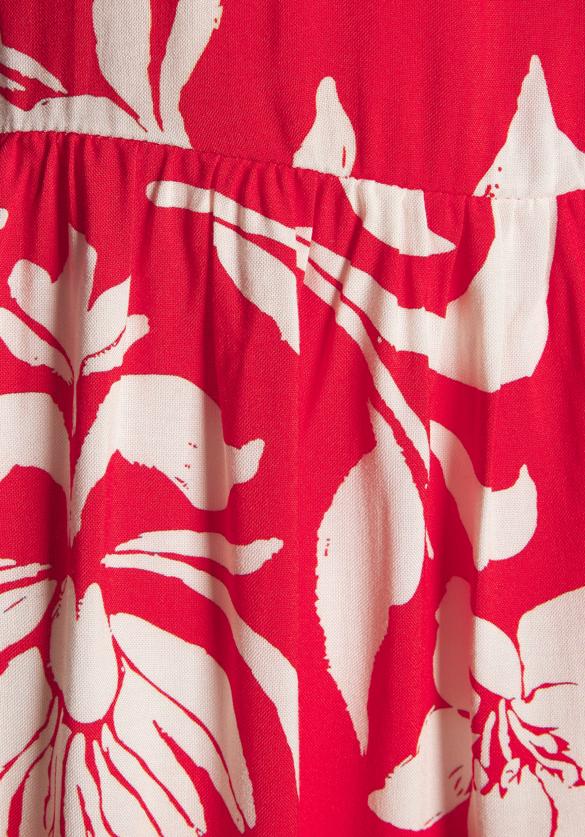 LASCANA Maxi robe avec imprimé floral et patte de boutonnage, robe d'été, robe de plage