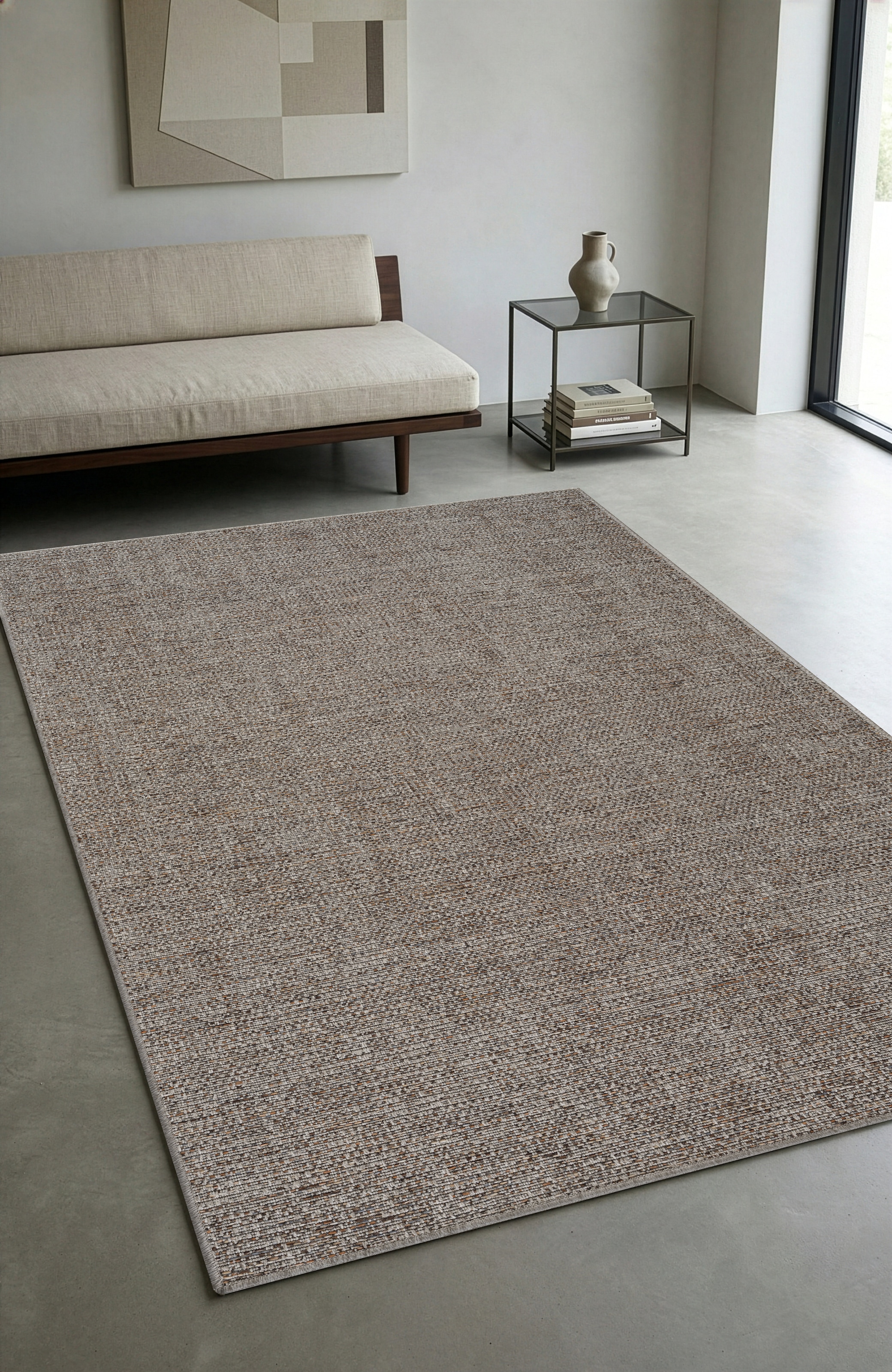 GOODproduct Teppich »Lennor, In- und Outdoor geeignet, Balkon, Camping« rechteckig 8 mm Höhe Wetterfest & UV-beständig, meliert, Sisal-Optik, Esszimmer, Wohnzimmer