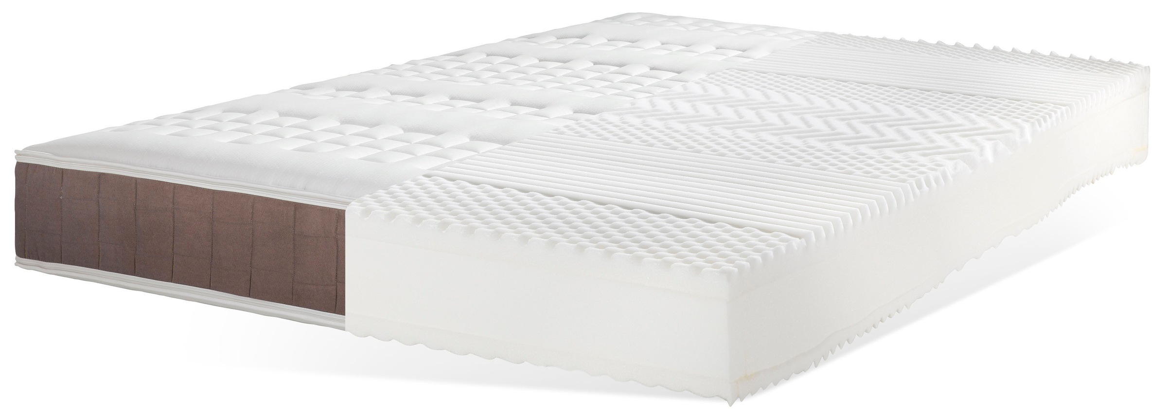 Image of DELAVITA Boxspringmatratze »Luther Braun«, 24 cm cm hoch, Raumgewicht: 50 kg/m³, (1 St.), bietet den perfekten Wohlfühlkomfort bei Ackermann Versand Schweiz
