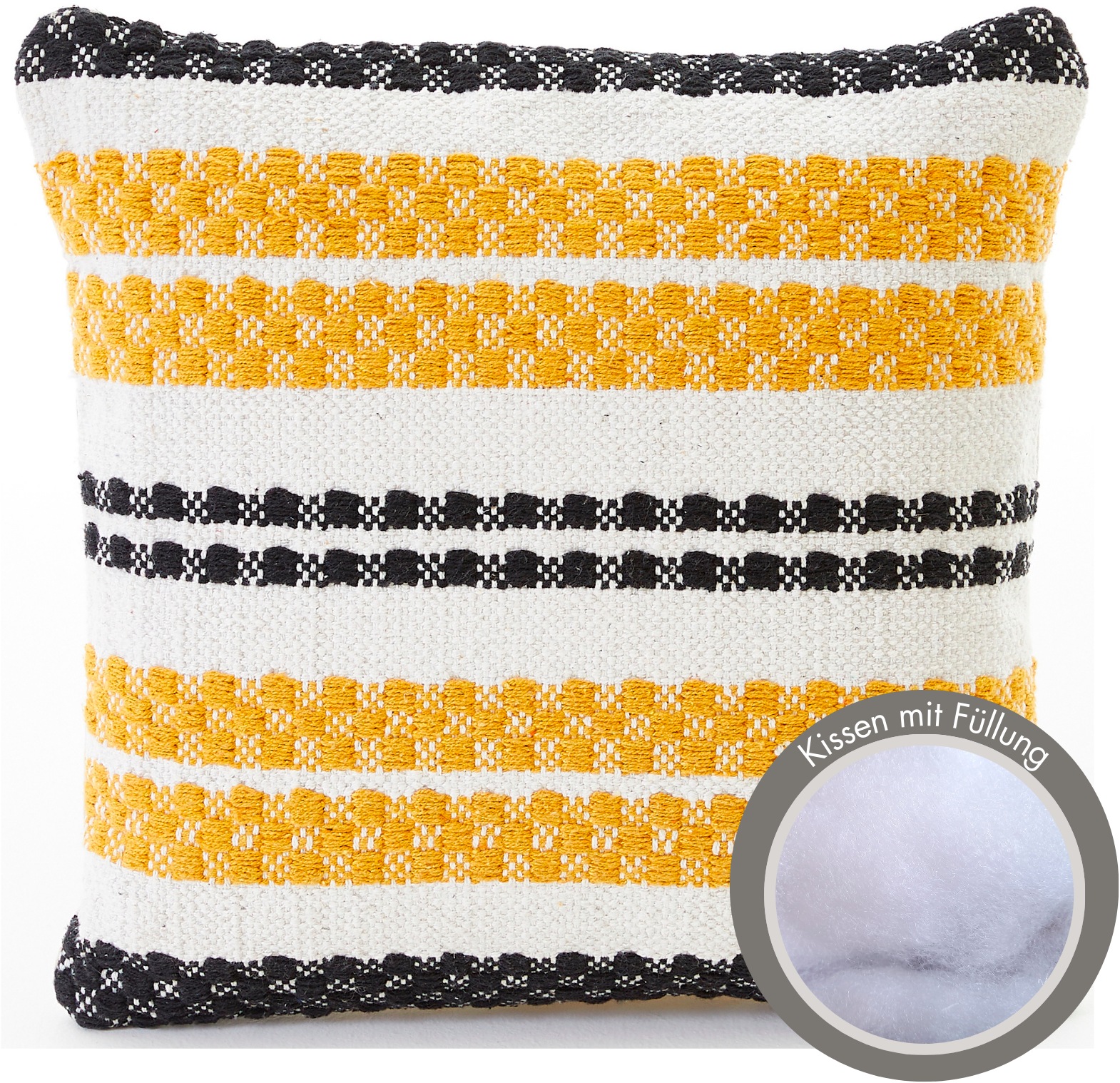 Andiamo Dekokissen »Malena« Ethnomuster, Sofakissen, Kissenhülle mit Füllung, eckig, 45x45 cm