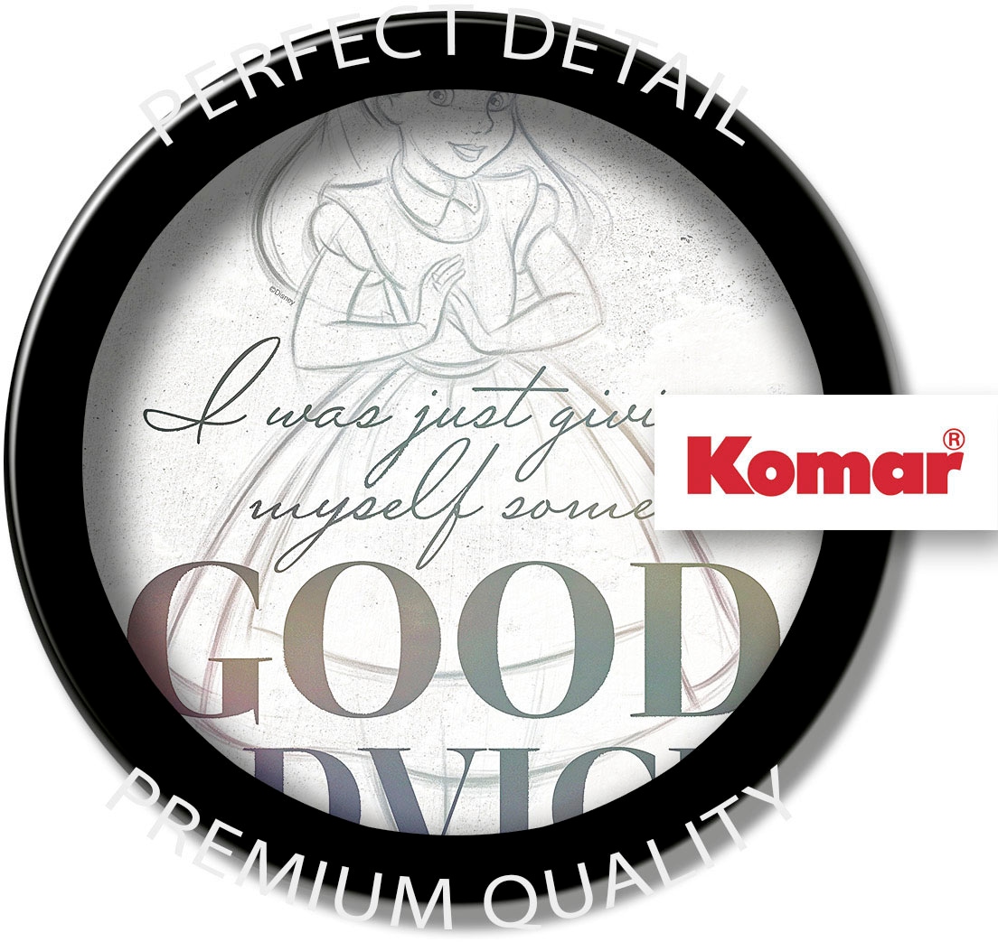 Komar Tableau sur toile »Alice Just Saying - Grösse 30 x 40 cm« 30 x 40 cm (Breite x Höhe), 1 cuis tlg. Keilrahmenbild mit Echtholzrahmen, Kinderzimmer