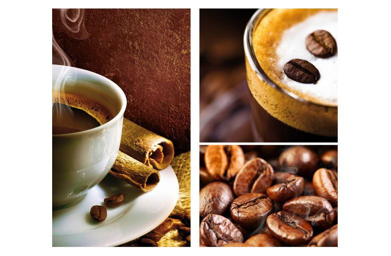 Image of Wall-Art Herd-Abdeckplatte »Küche Herdabdeckplatte Kaffee«, (Set, 2 tlg.) bei Ackermann Versand Schweiz