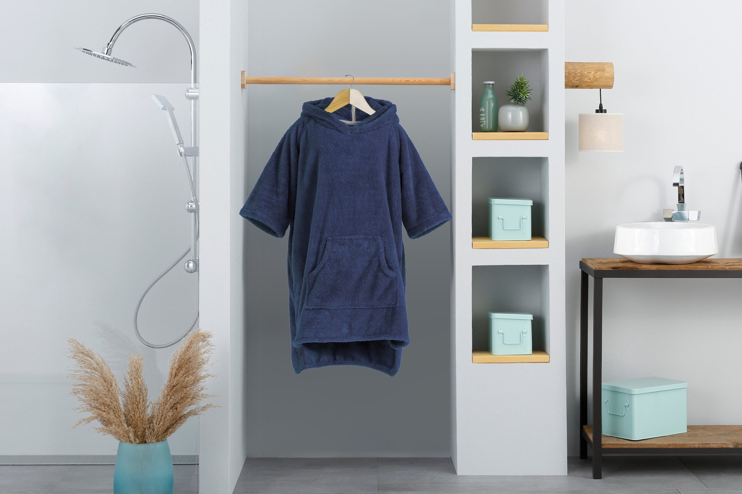 GOODproduct Poncho de bain »Lillou, für Kinder, ideal für Urlaub oder im Schwimmbad« 1 cuis weich und kuschelig, Fleece, plüsch, Surfponcho